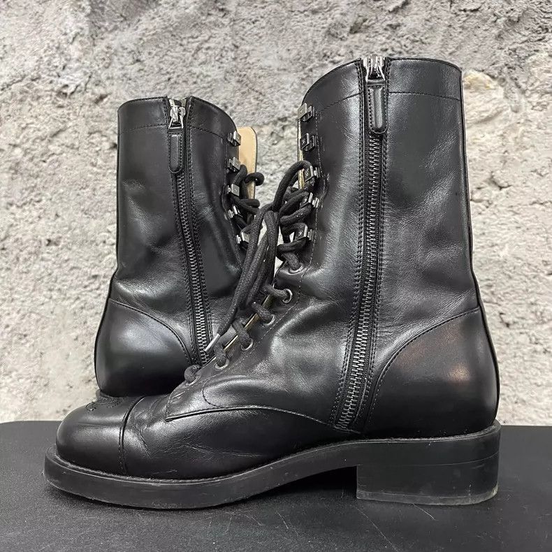 Chanel Chanel Black Leather Boots Size 39 -2505 Size US 8.5 / EU 41-42 - 5 Thumbnail