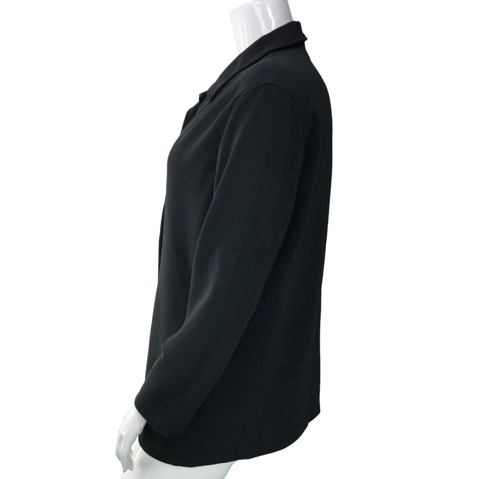 Chicos Chicos Womens Size 2 US 12 Jacket Black Button Tiny Flaw Size L / US 10 / IT 46 - 6 Thumbnail