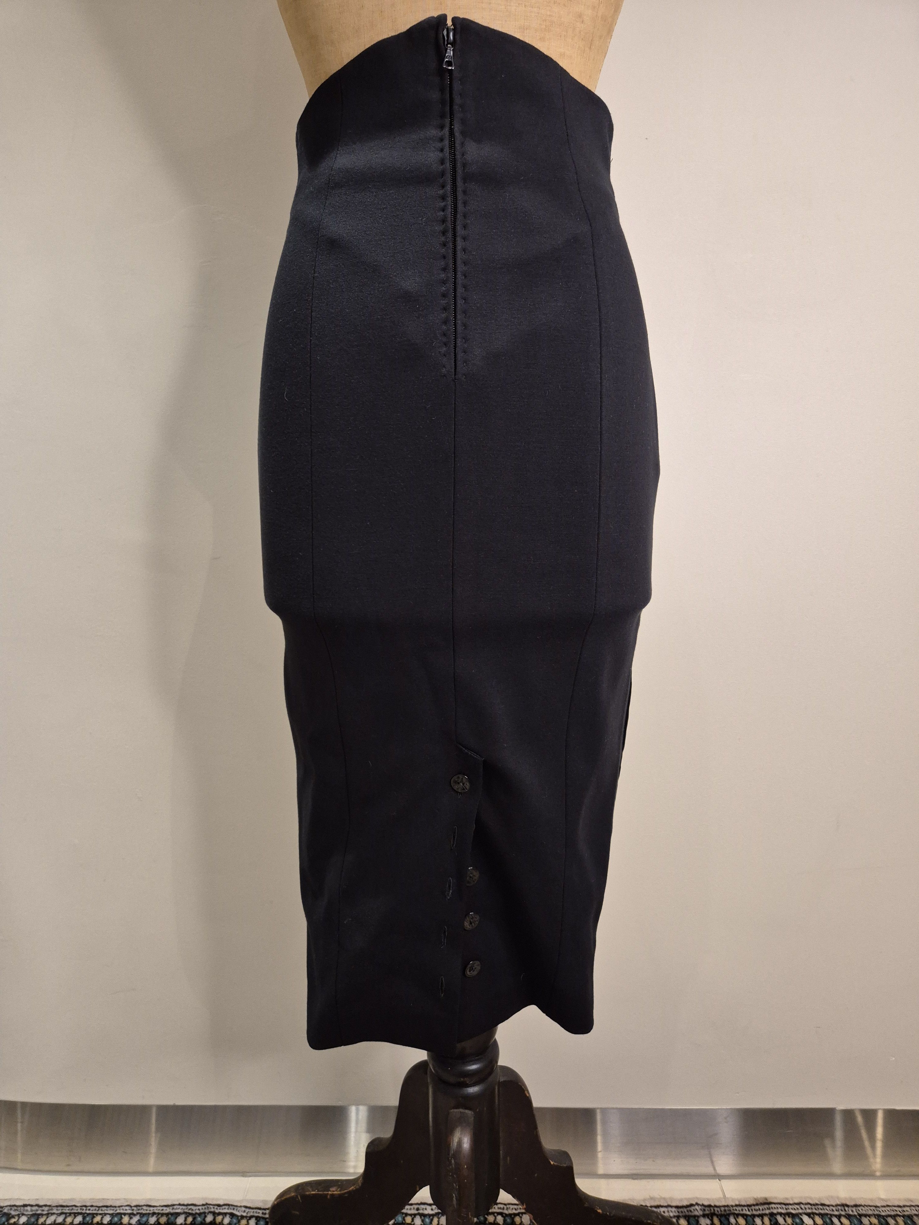 Other L'Wren Scott black velvet skirt Size 27" / US 4 / IT 40 - 2 Thumbnail