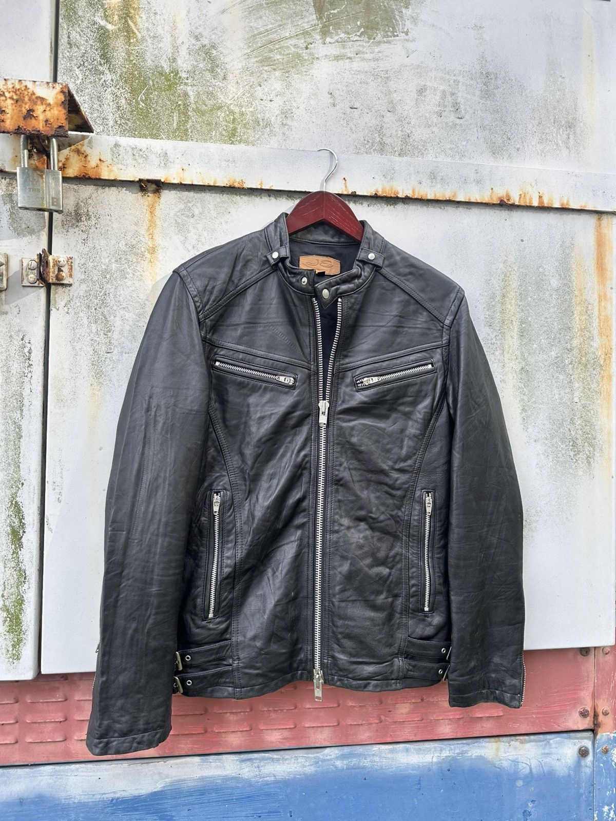 JACKROSE 👹JACKROSE Vkei Style Rider Leather Jacket Size US M / EU 48-50 / 2 - 3 Thumbnail