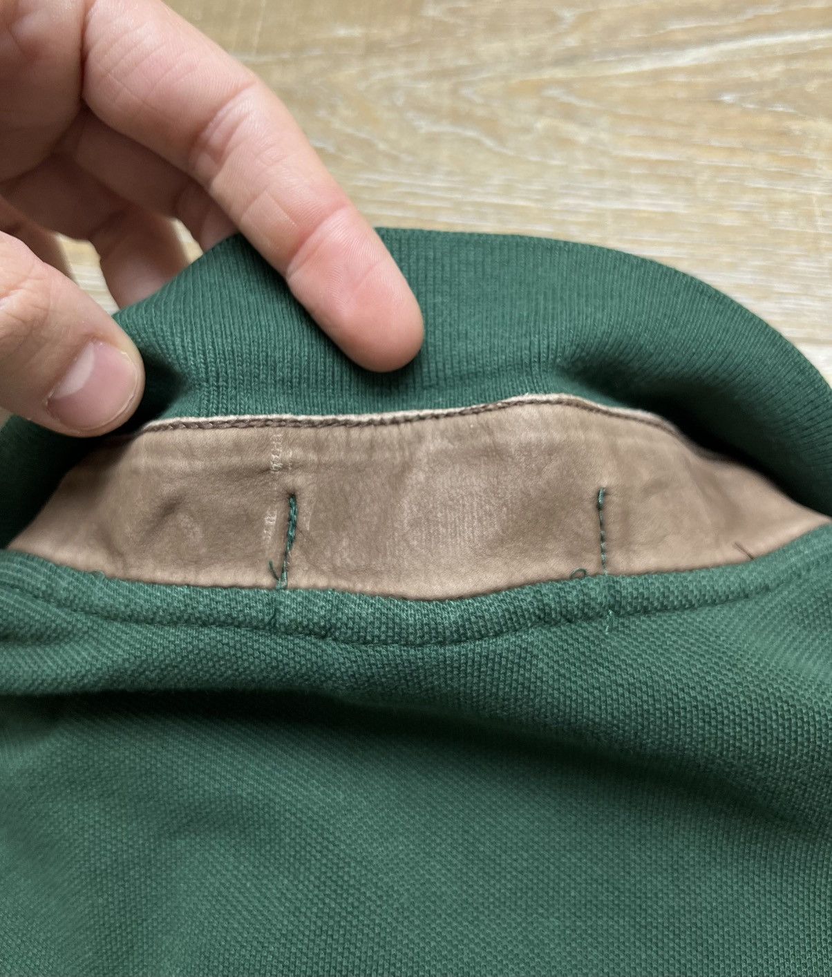 Polo Ralph Lauren 90S RALPH LAUREN RUGBY JERSEY WITH LEATHER INSERTS #3 Size US L / EU 52-54 / 3 - 13 Thumbnail