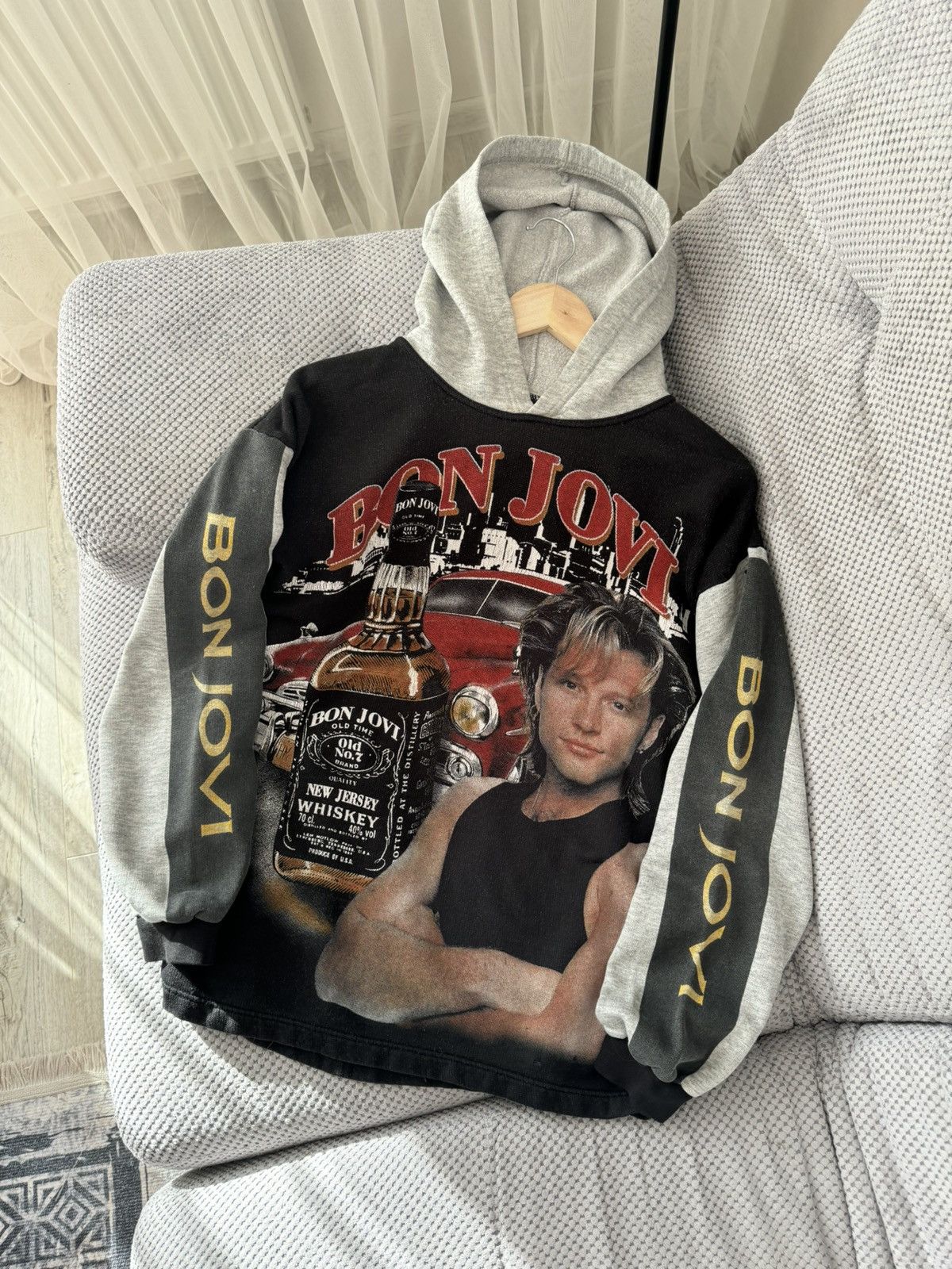 Bon Jovi Bon Jovi New Jersey Vintage 1990 Hoodie Size US M / EU 48-50 / 2 - 4 Thumbnail