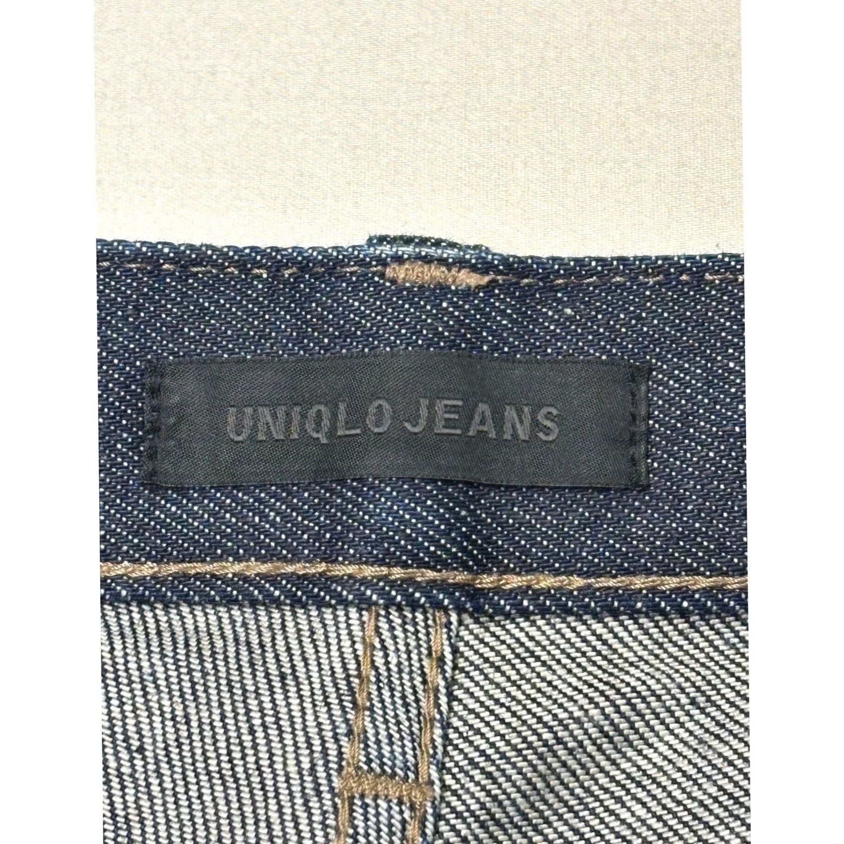 Uniqlo Uniqlo Jeans Indigo Dark Wash Selvedge Slim Fit 31x32 Mens Size US 31 - 4 Thumbnail