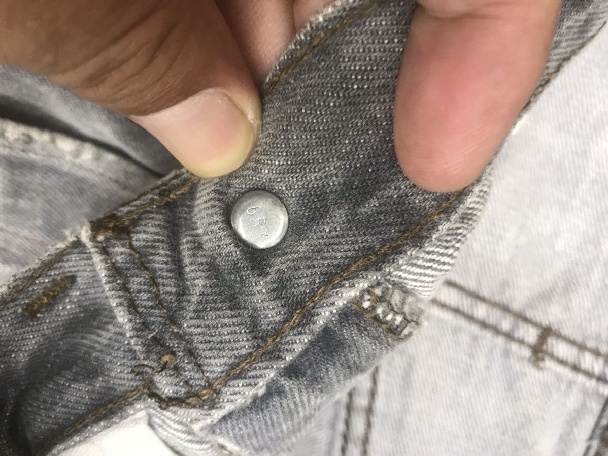 Levi's Vintage Levis 501 Regular Washed Black Jeans Size US 30 / EU 46 - 9 Thumbnail