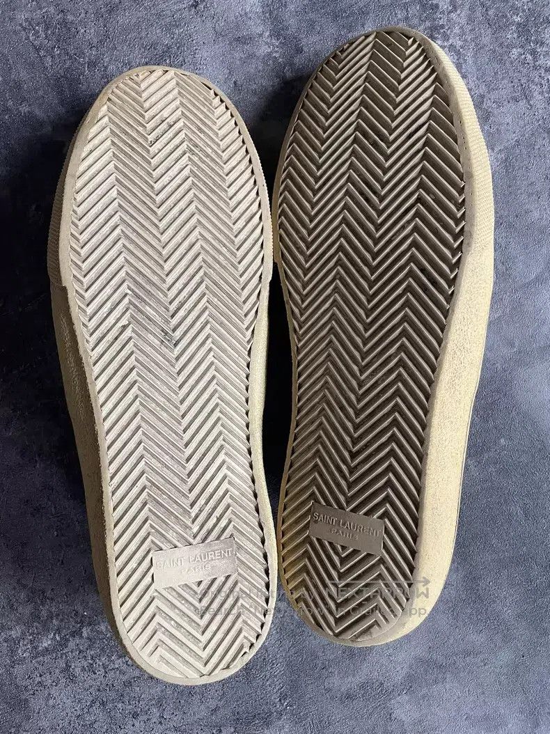 Saint Laurent Paris Saint Laurent Paris Camouflage distressed low-top sneakers Size US 10 / EU 43 - 6 Thumbnail