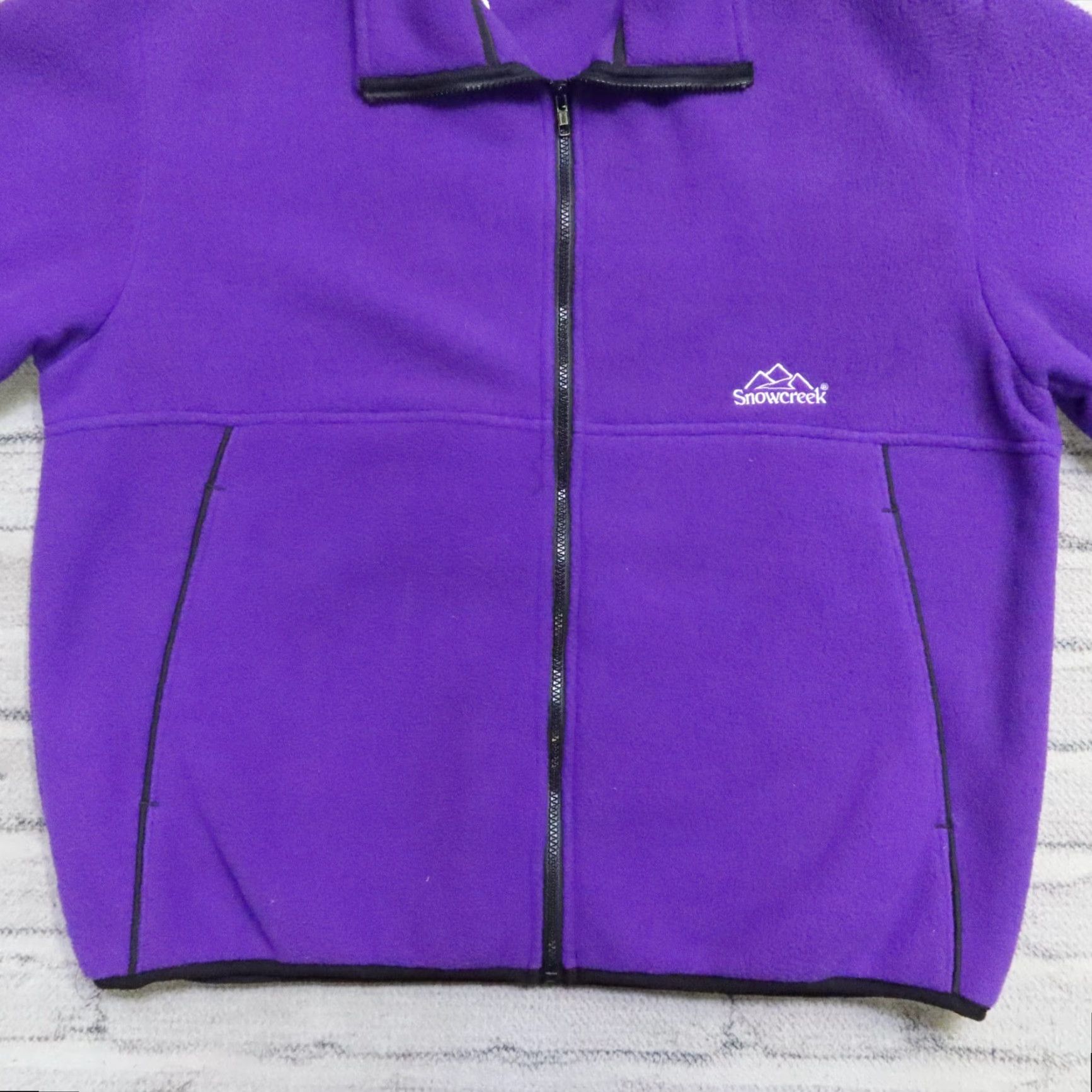Vintage VINTAGE Snowcreek Jacket XL Purple Men Pullover Fleece Deadstock Summer? Size US XL / EU 56 / 4 - 3 Thumbnail