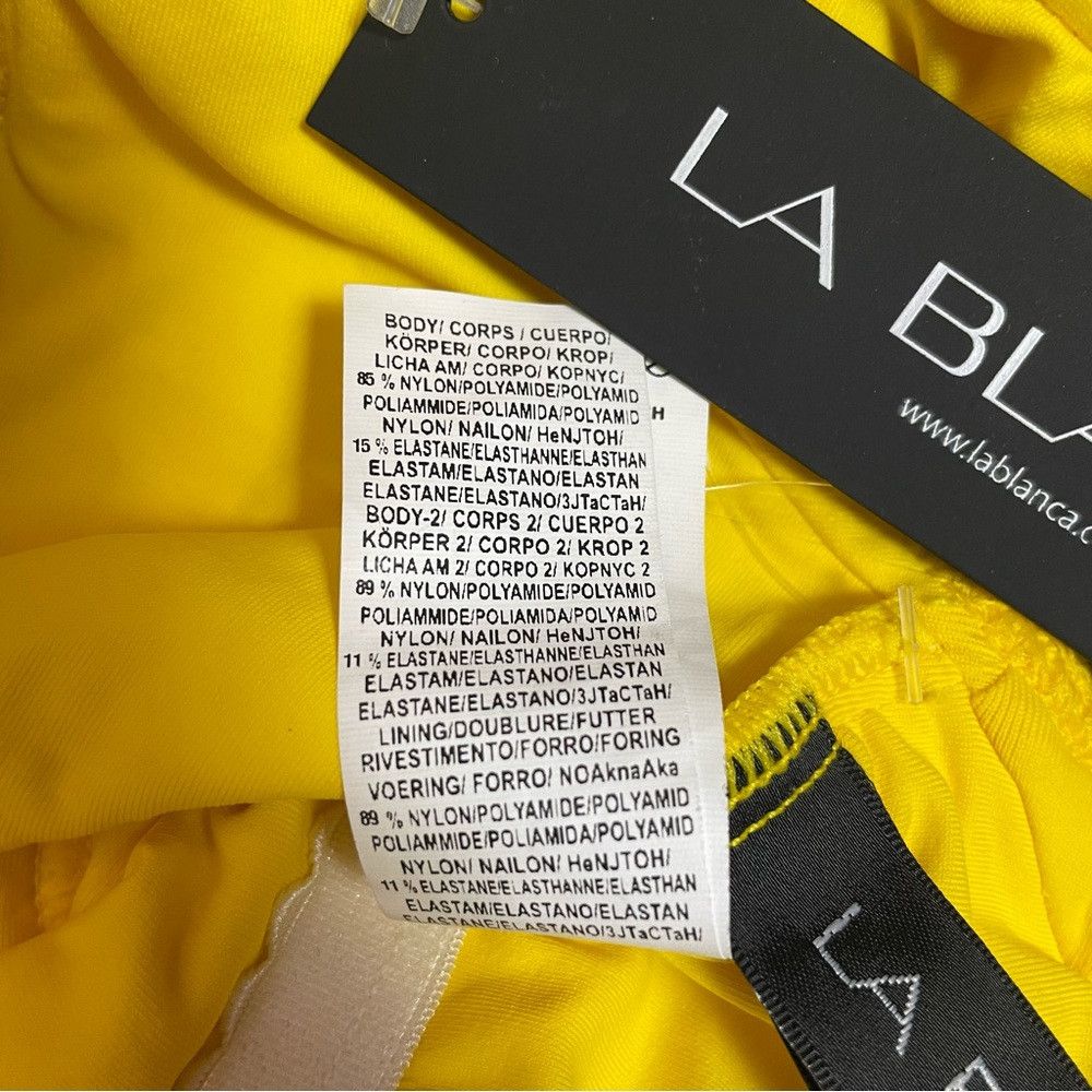 Other NWT New La Blanca Off the Shoulder One-Piece Yellow Swimsui Size S / US 4 / IT 40 - 5 Thumbnail