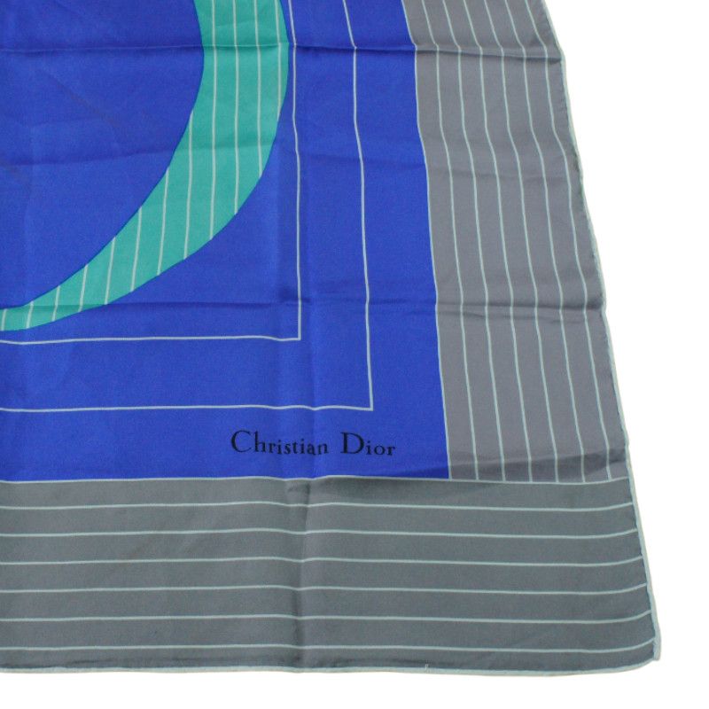 Dior Authentic Christian Dior Logo Vintage Silk Scarf 70 cm Size ONE SIZE - 9 Thumbnail