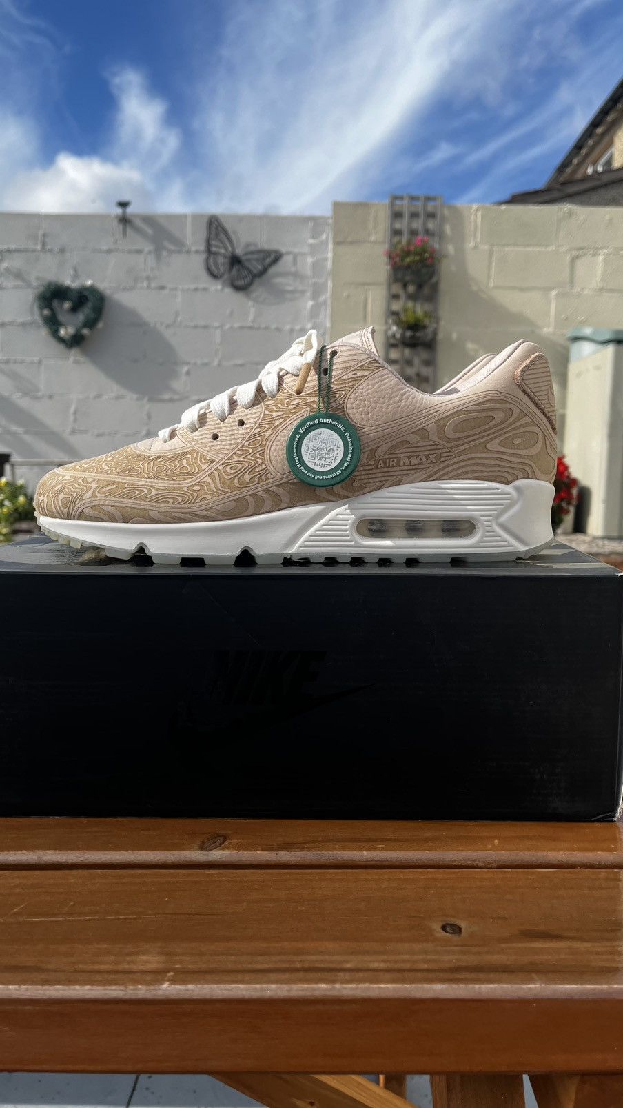 Nike BNIB Nike Air Max 90 QS Laser Wood Grain Size UK 9.5 US 10.5 Size US 10.5 / EU 43-44 - 1 Thumbnail
