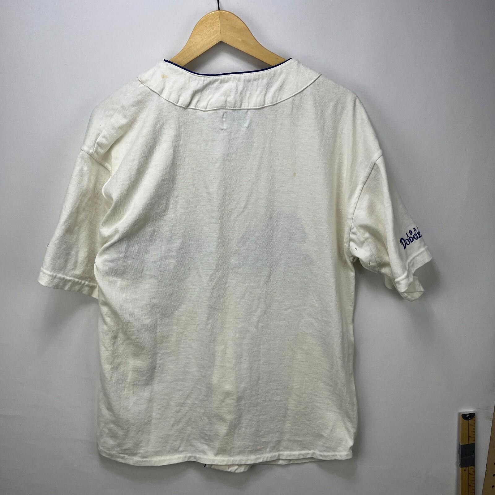 Starter Starter Vintage MLB Brooklyn Dodgers 1955 Jersey Medium Size ONE SIZE - 12 Thumbnail