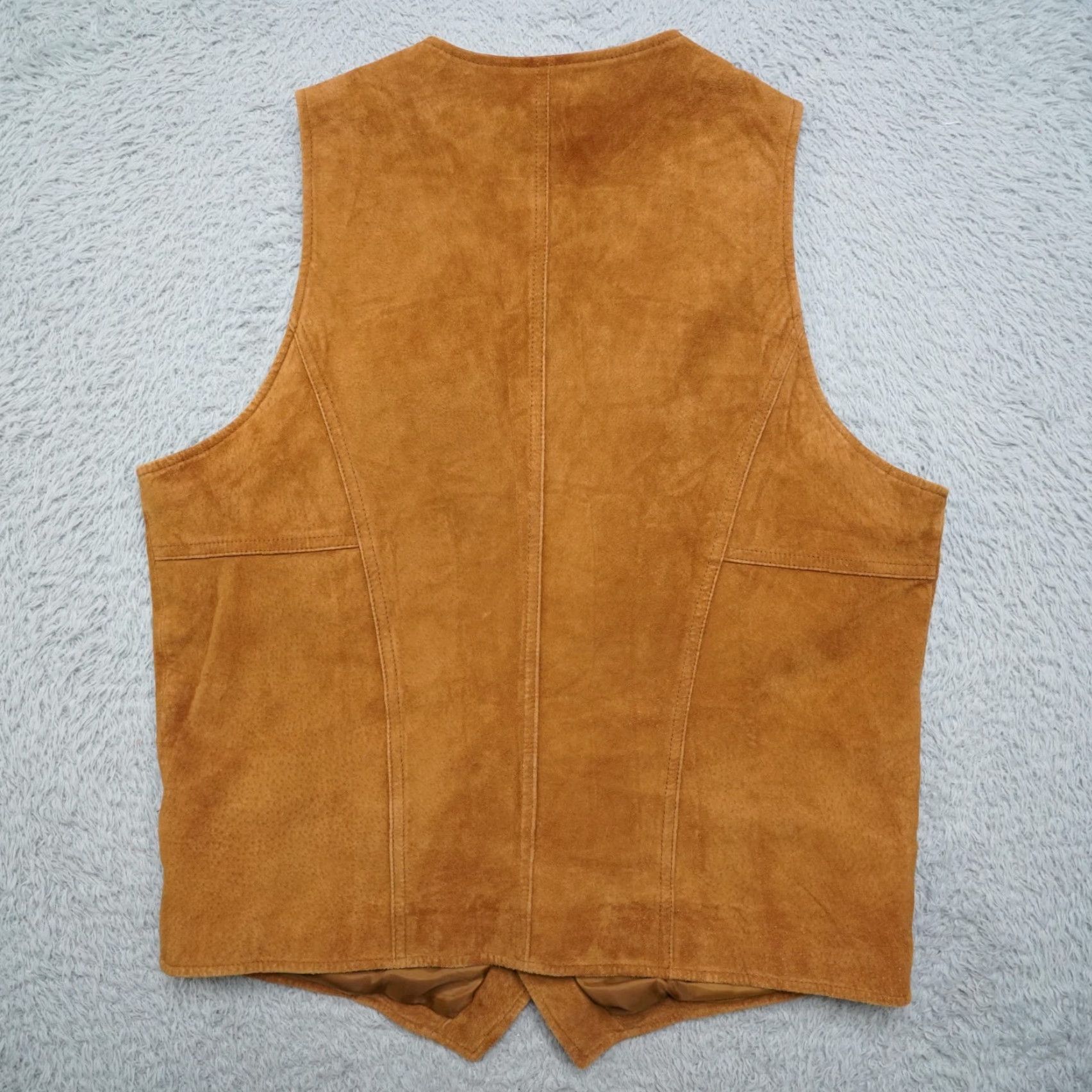 Wrangler VINTAGE Wrangler Leather Vest Mens M Brown Premium Snap Cowboy Western Workwear Size US M / EU 48-50 / 2 - 3 Thumbnail