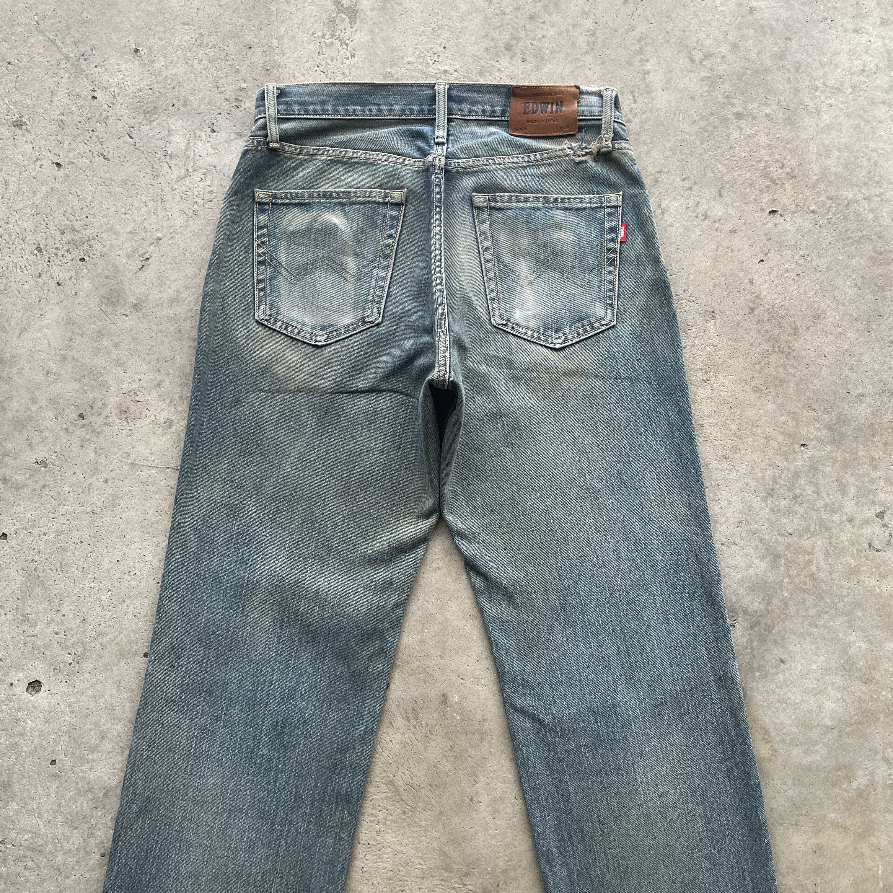 Edwin × Japanese Brand VINTAGE EDWIN 404 FADED DISTRESSED DENIM PANTS JEANS W31 Size US 31 - 9 Thumbnail