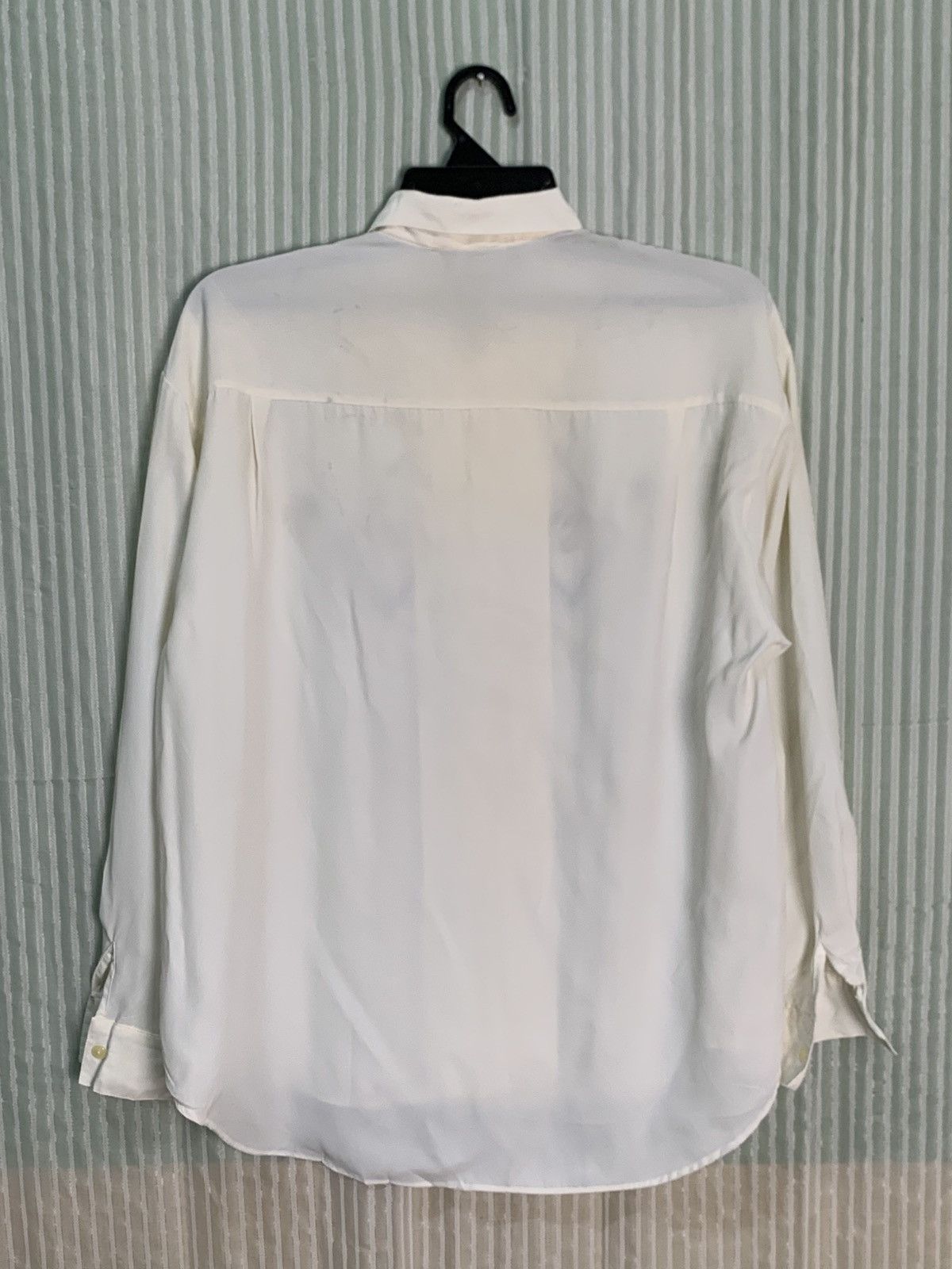 Vintage Rate Design Vintage Curve Long-Sleeved Button-Down Blouse Size L / US 10 / IT 46 - 2 Thumbnail