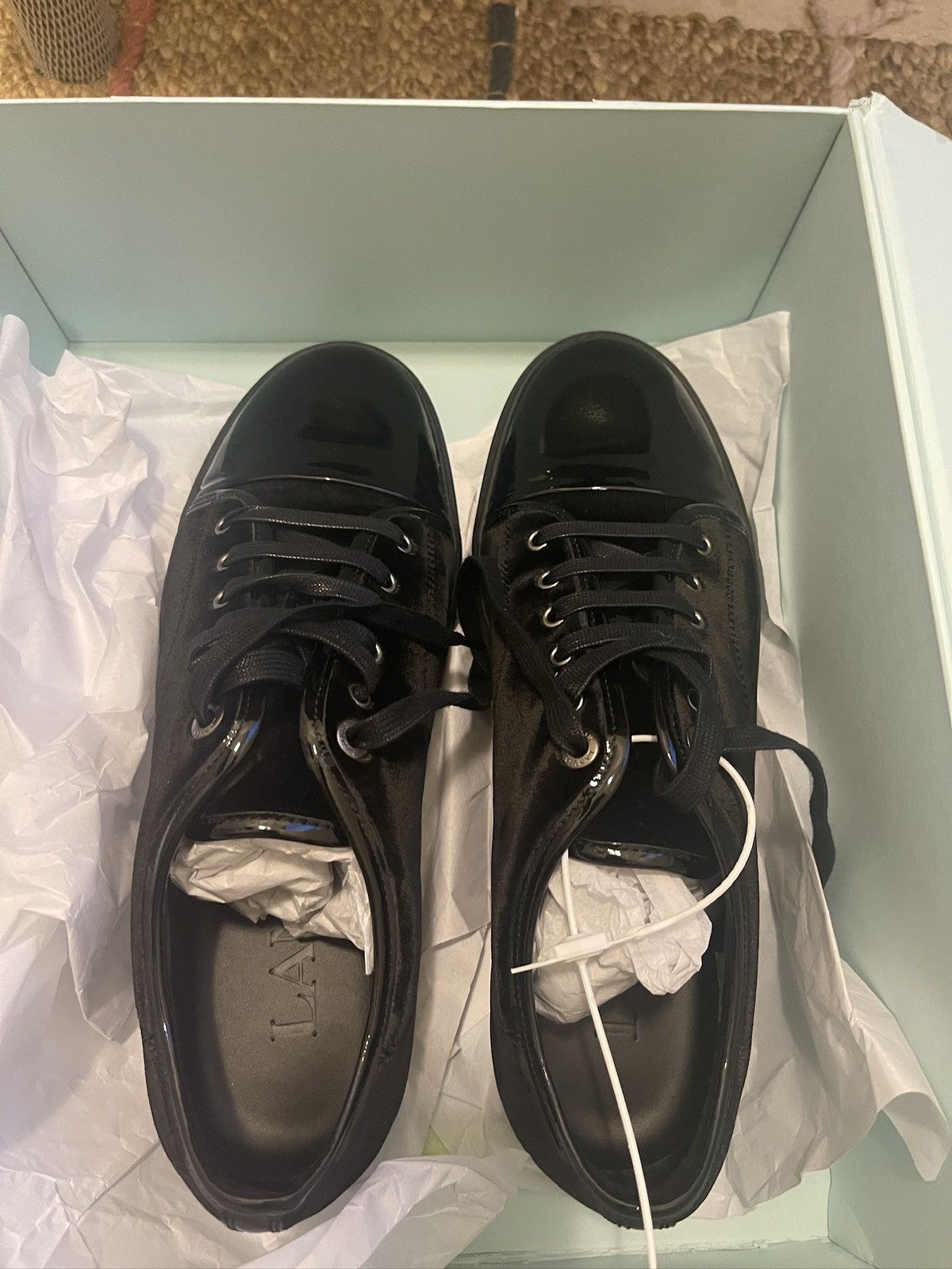 Lanvin Lanvin DBB1 Velvet Panelled Sneakers Size US 11 / EU 44 - 1 Thumbnail