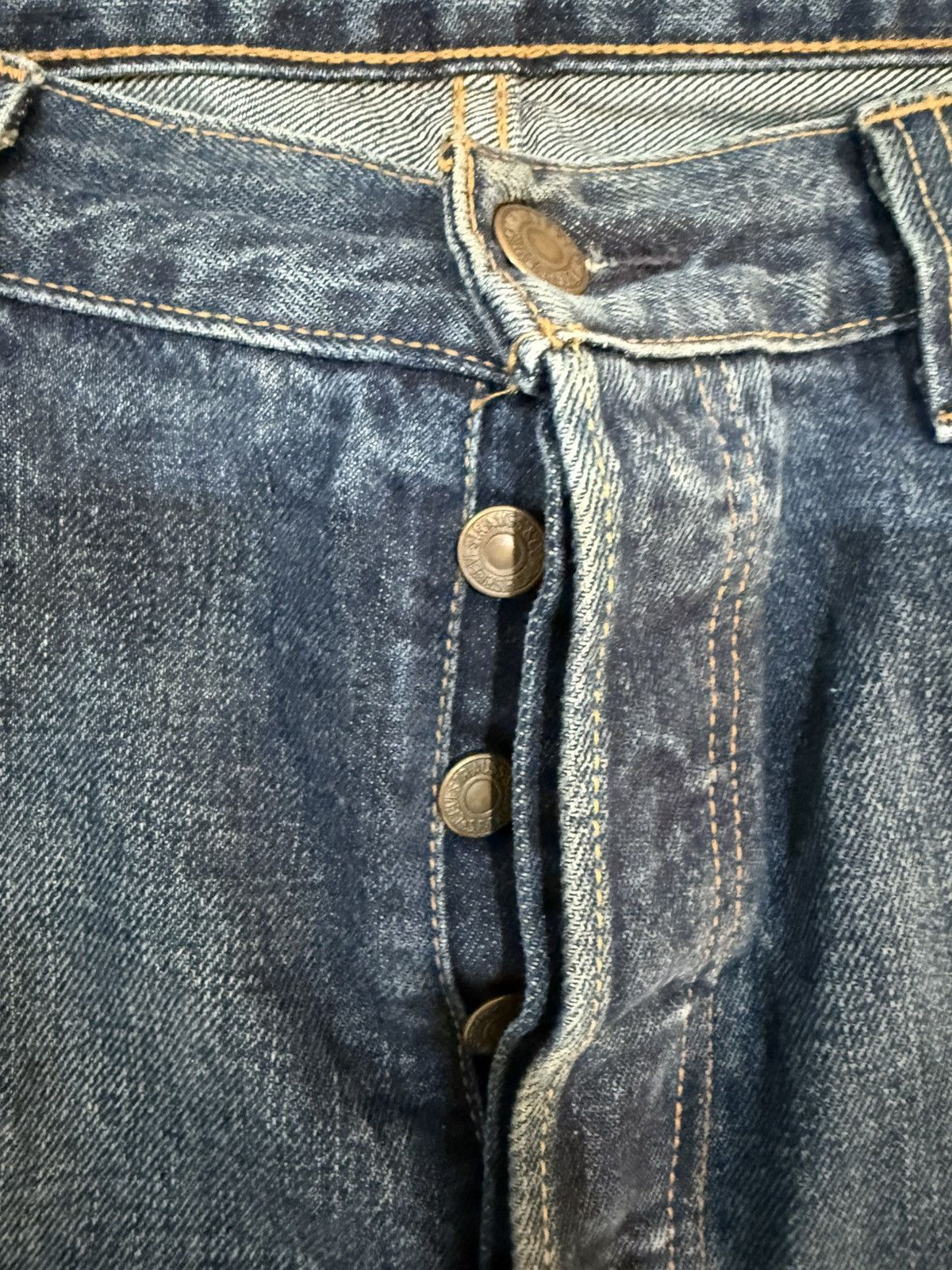 Levi's Levi’s 501 Original Fit Jeans – Dark Wash – 36W 32L Size US 36 / EU 52 - 3 Thumbnail
