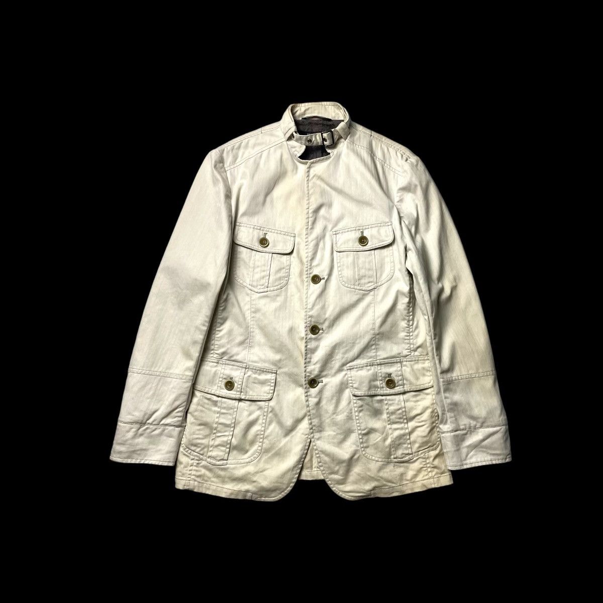 image of Avant Garde Vintage Intermezzo Multipocket Blazer Jacket in White, Men's (Size Medium)