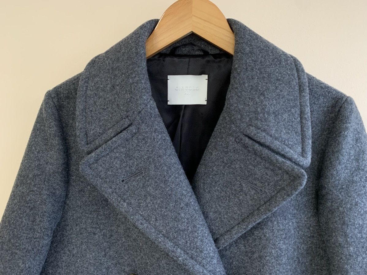 Circolo 1901 Circolo 1901 Double-Breasted Grey Wool Jacket Women Size M / US 6-8 / IT 42-44 - 2 Thumbnail