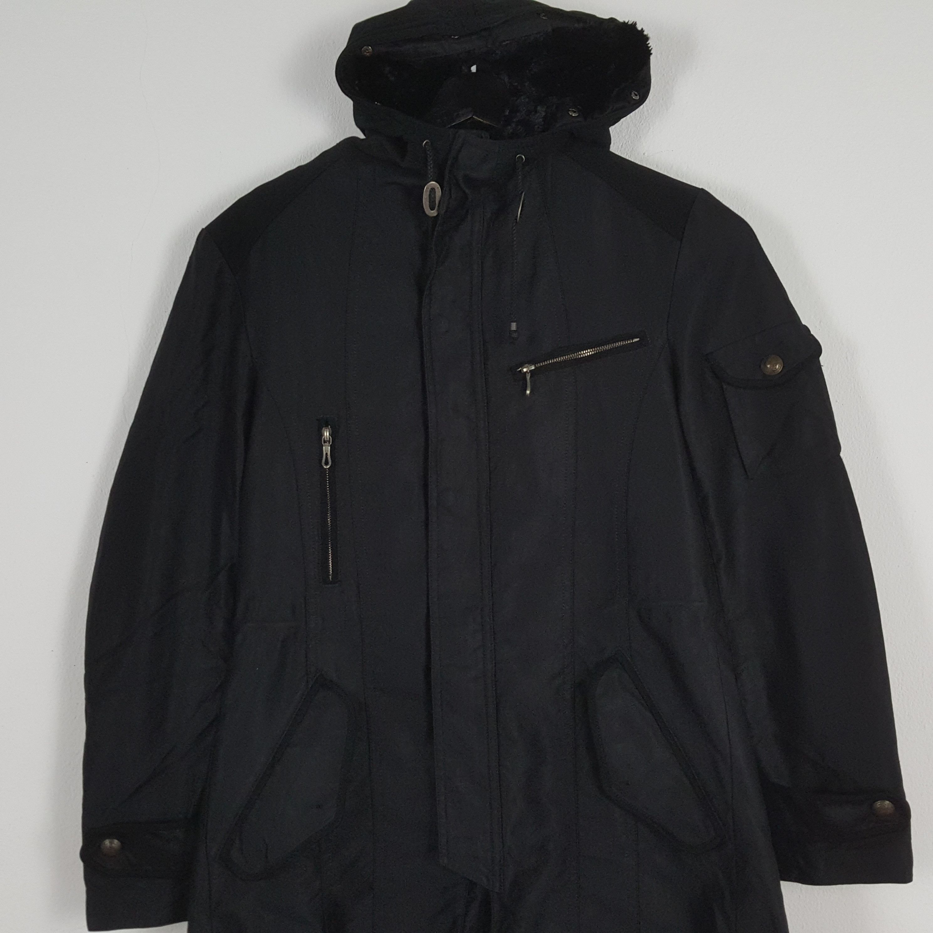 5351 POUR LES HOMMES × Japanese Brand × Vintage 5351 POUR LES HOMMES Winter Fashion Style Parkas Jacket Size US M / EU 48-50 / 2 - 2 Thumbnail