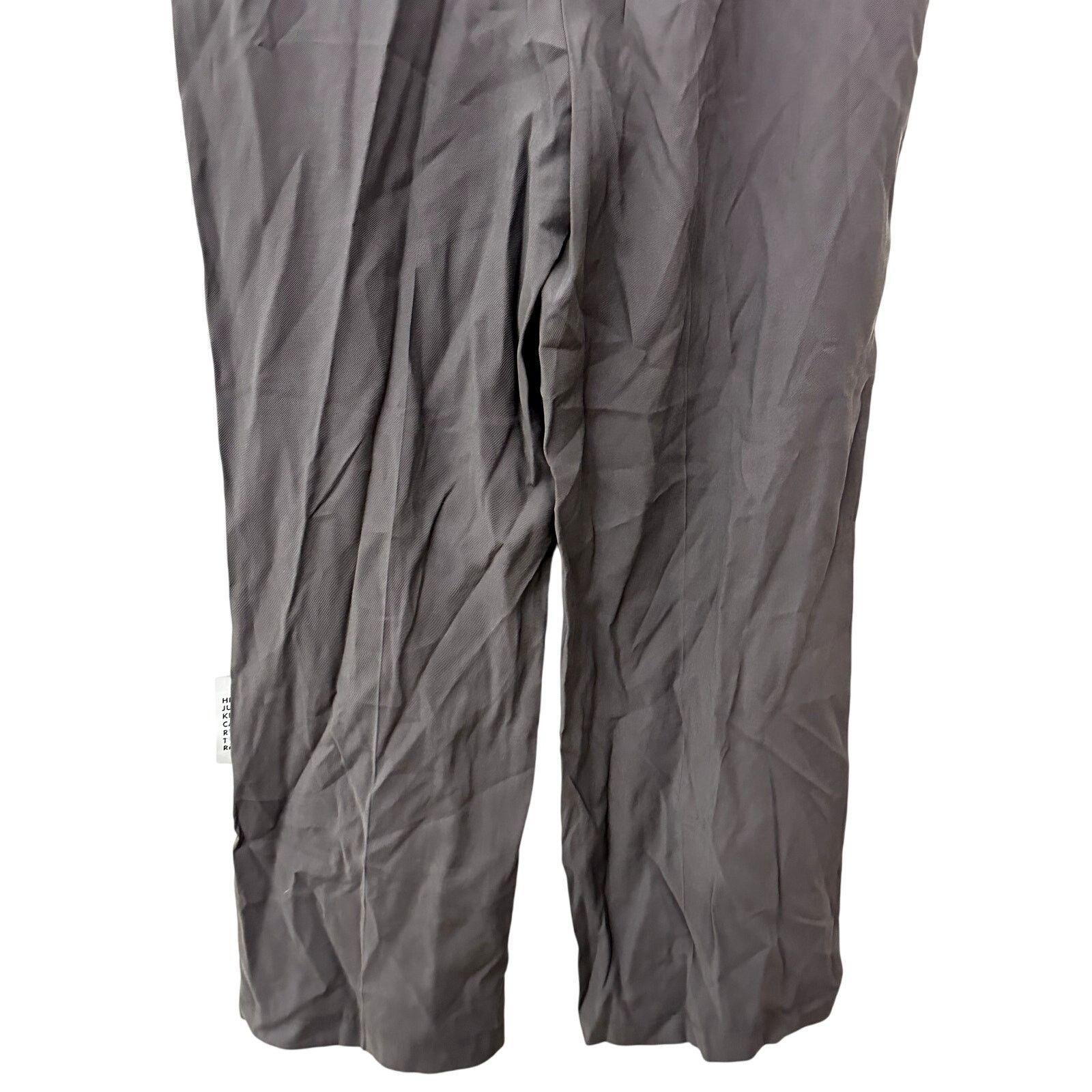 Topshop Topshop Slack Pants Wide Leg Flat Front Gray Women's 10 NWT Size 32" / US 10 / IT 46 - 6 Thumbnail