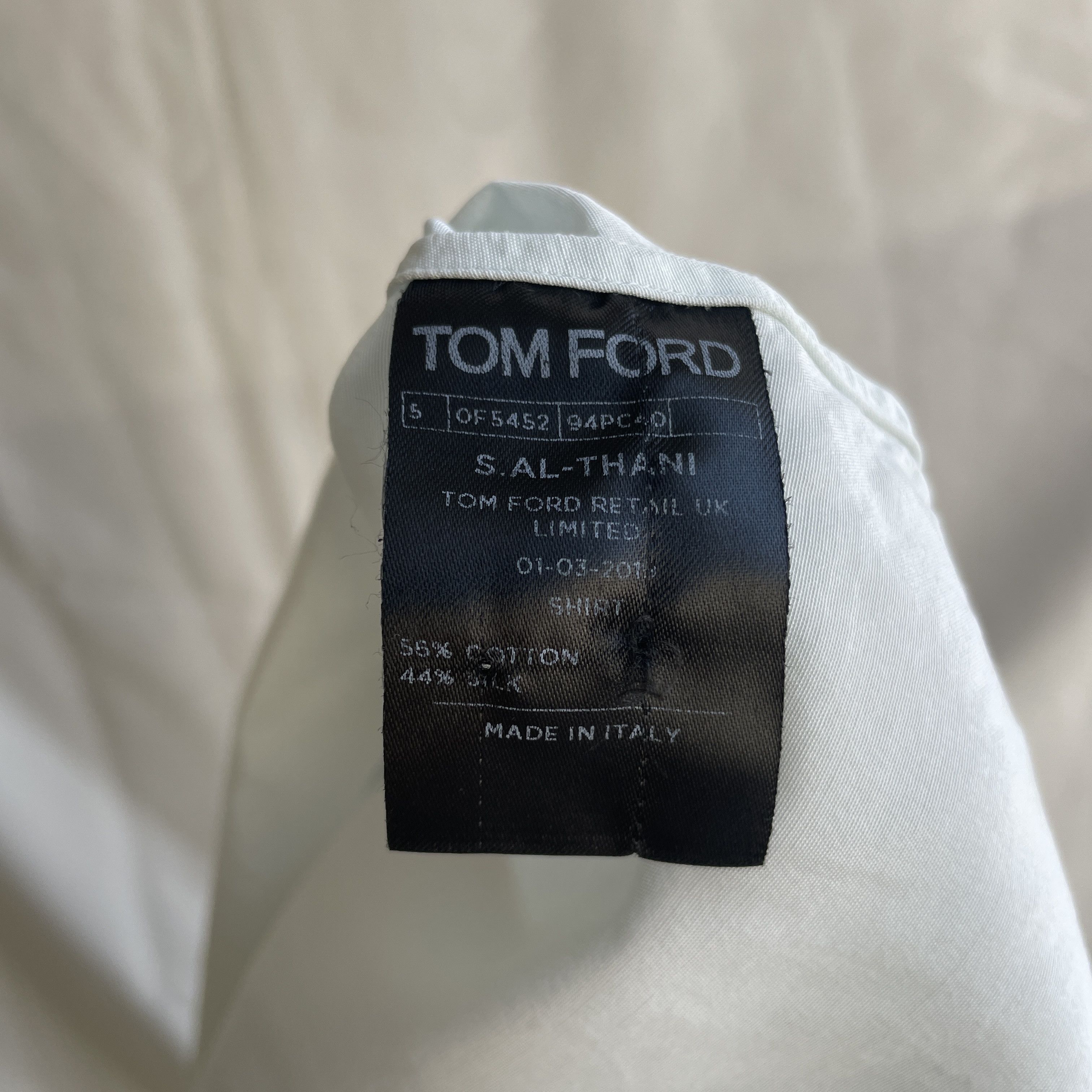 Tom Ford Tom Ford Mint Green Cotton Silk Pleated Tuxedo Shirt Size 54R - 15 Thumbnail