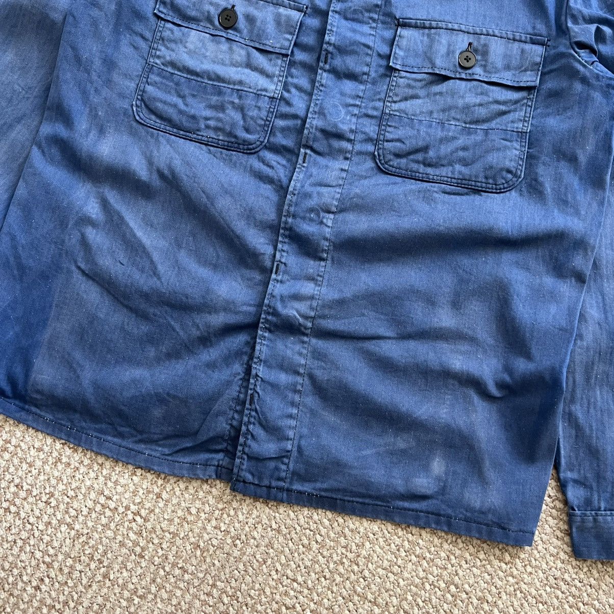 Le Laboureur German sun faded herringbone HBT work jacket Size US L / EU 52-54 / 3 - 5 Thumbnail