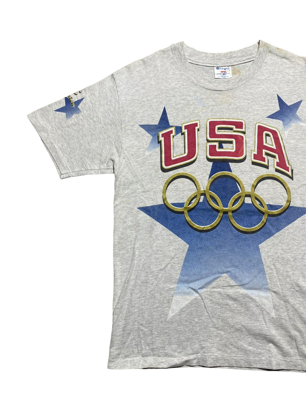 Other VINTAGE CHAMPION USA OLYMPIC ATLANTA TEE Size US L / EU 52-54 / 3 - 4 Thumbnail
