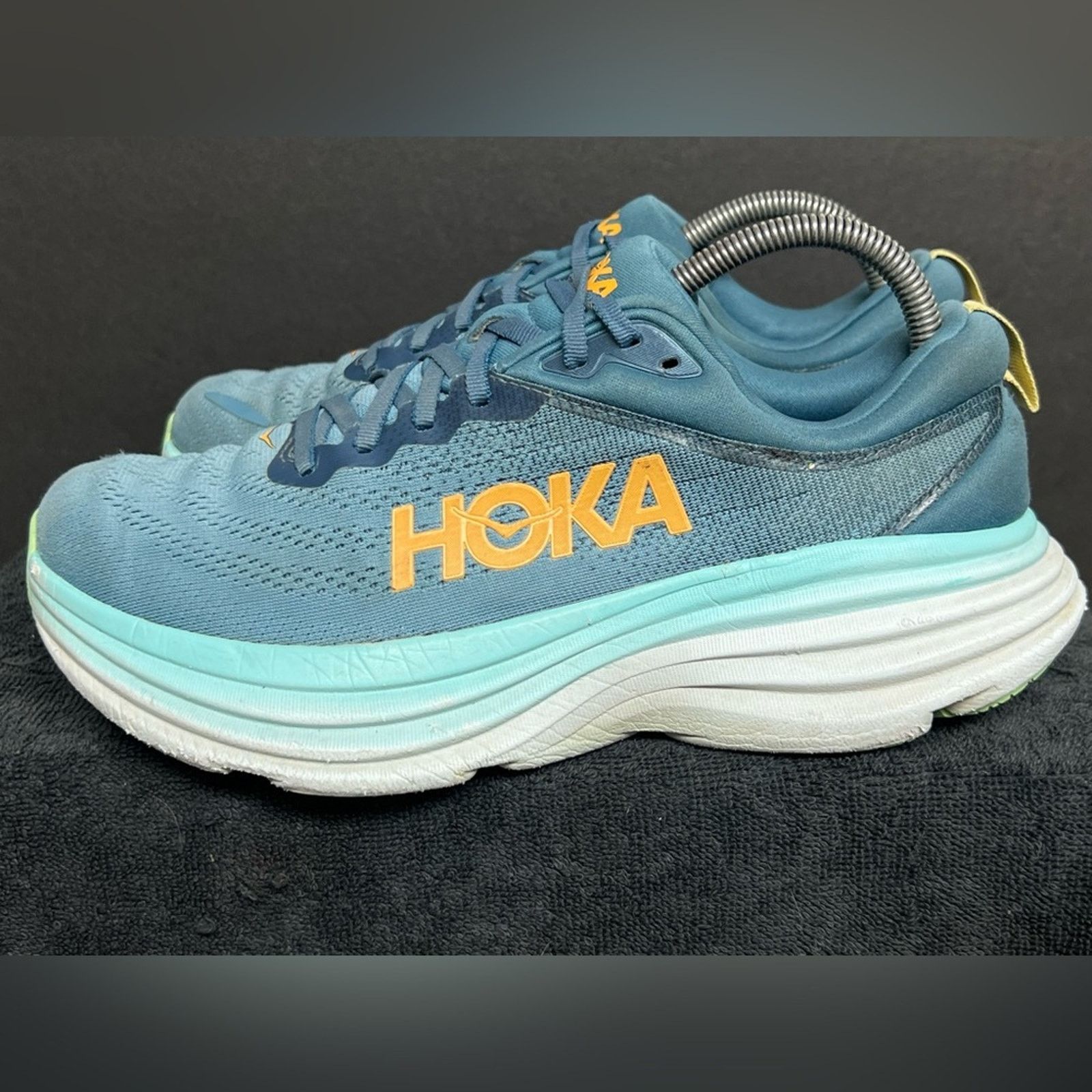 Hoka One One Bondi 8 Men's Running Shoes 8.5 D Light Blue