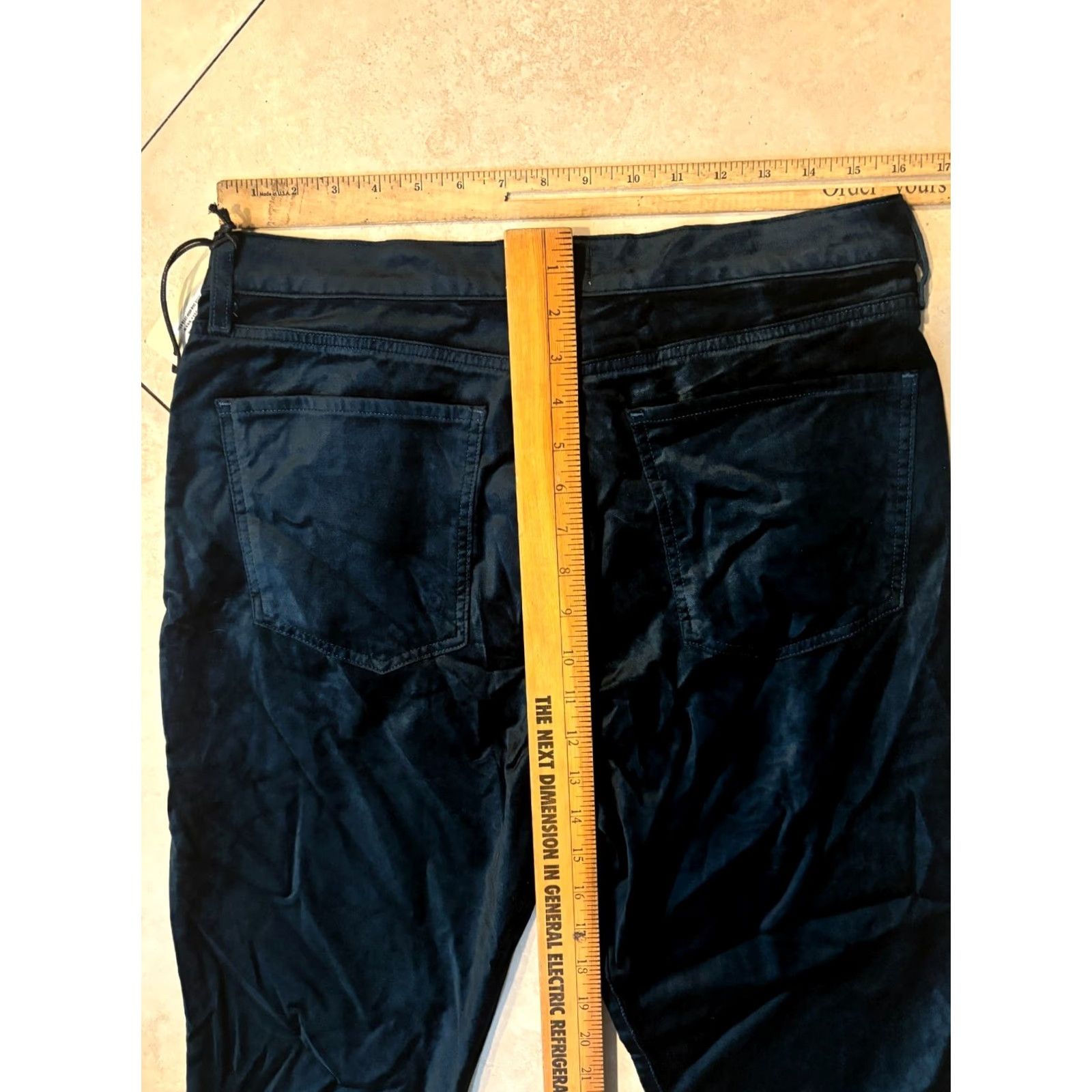 Agolde AGOLDE Nico High Rise Boot Cut Pants Velvet Beetle Blue Women's 31 Boot Cut Velvet Blue 31 Womens 90s? Size 24" / US 00 / IT 34 - 7 Thumbnail