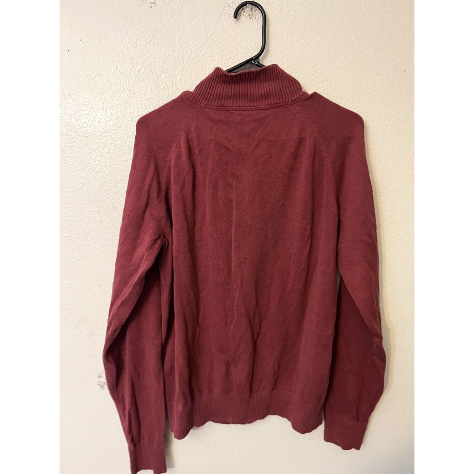 Timberland Timberland Full Zip Jacket Men L Maroon Cotton Fleece Outdoors Camp Casual Regular Size US L / EU 52-54 / 3 - 3 Thumbnail