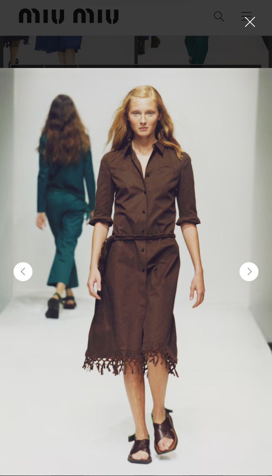 Miu Miu Miu Miu Spring Summer 1999 Runway Dress Size XS / US 0-2 / IT 36-38 - 1 Thumbnail