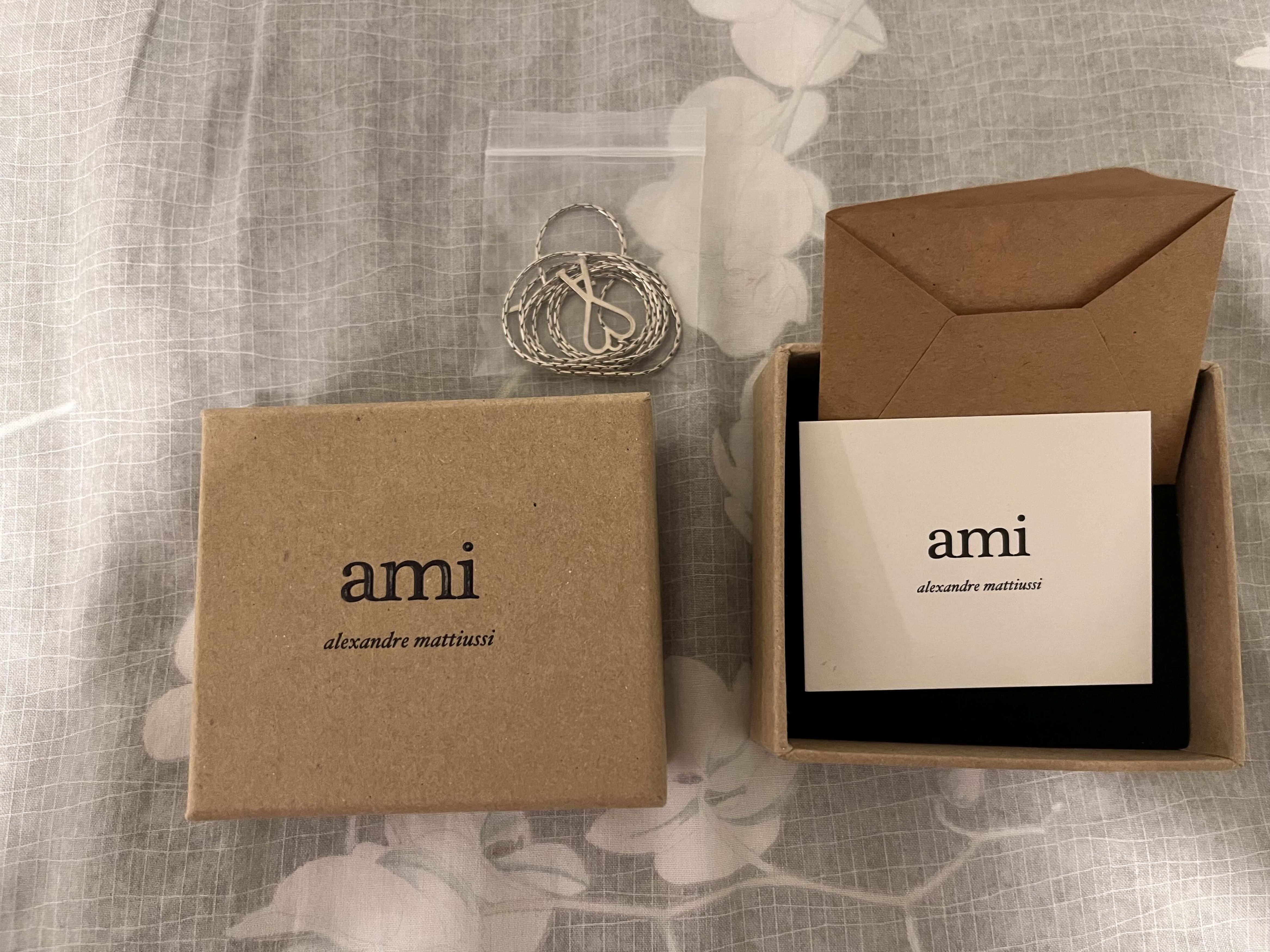 AMI Silver Ami de Cœur Necklace Size ONE SIZE - 1 Thumbnail