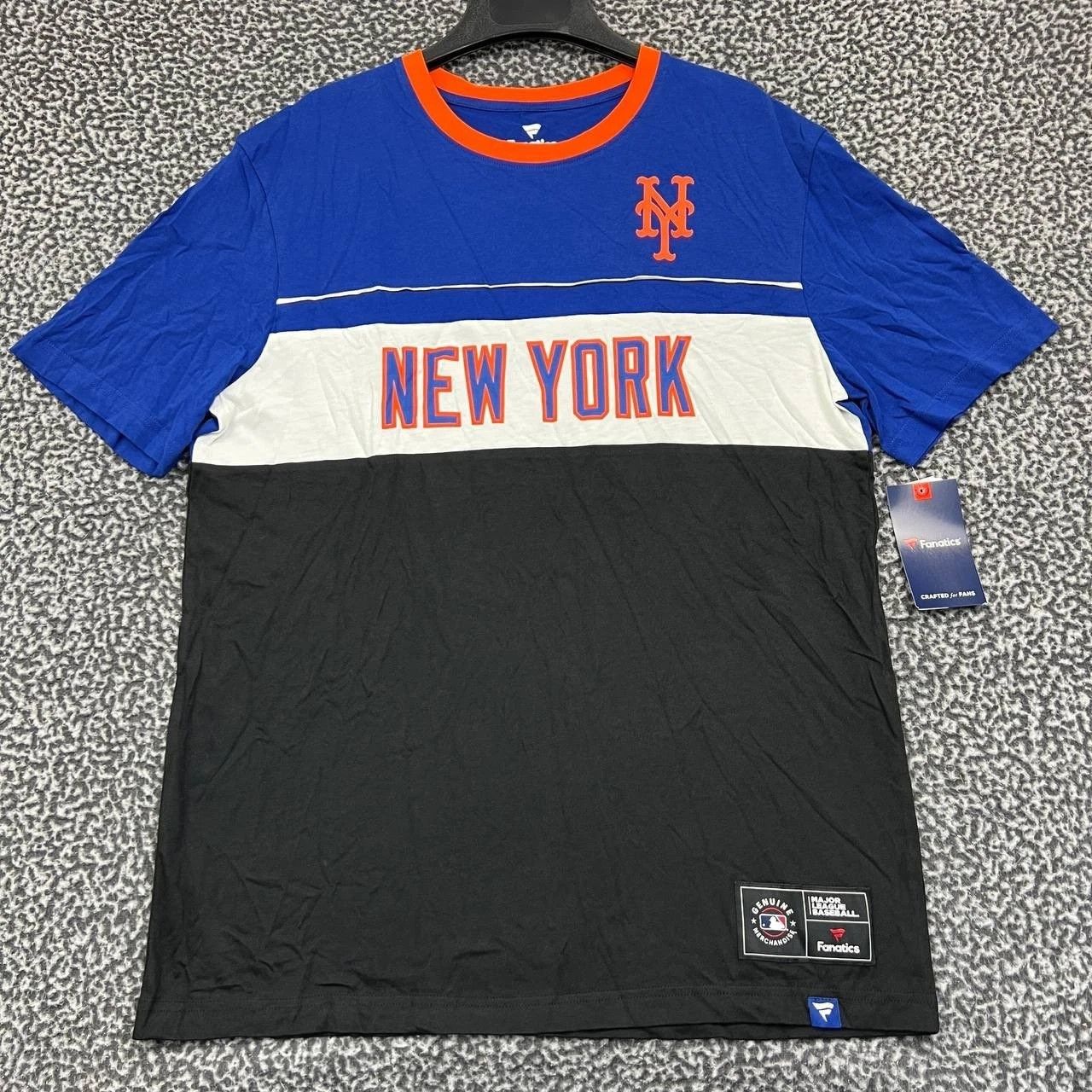 Other New York Mets Shirt Men L Black Blue Short Sleeve Crew Neck Size US L / EU 52-54 / 3 - 1 Thumbnail