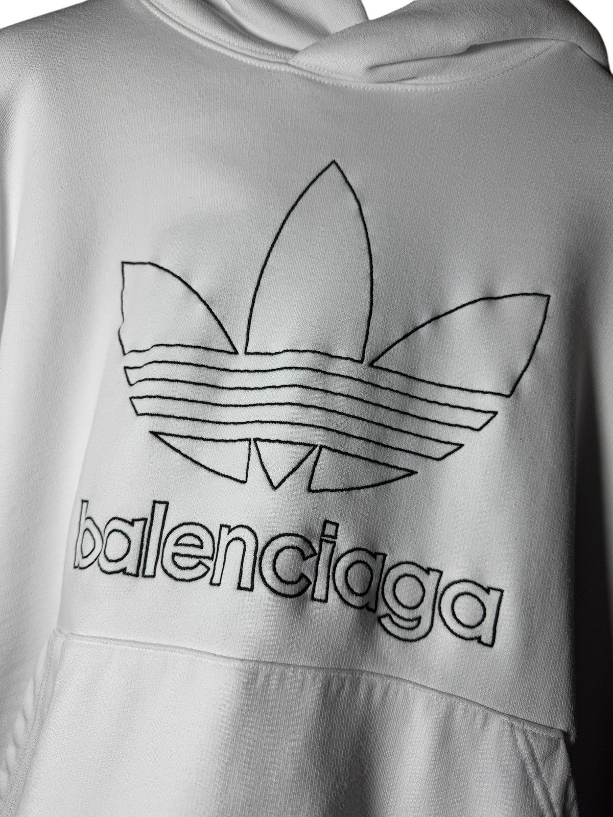 Balenciaga Balenciaga x Adidas Hoodie - White, Size 1, Brand New Size US S / EU 44-46 / 1 - 7 Thumbnail