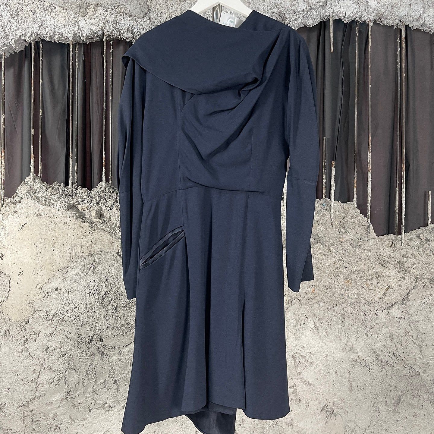 Dior Dior Navy Solid Mini Dress Size 36 Size XS / US 0-2 / IT 36-38 - 1 Thumbnail