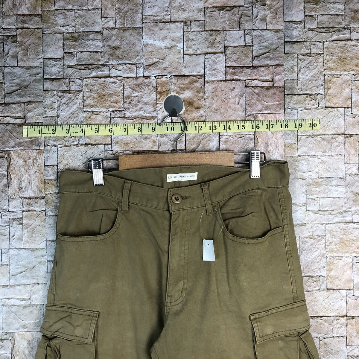 Japanese Brand Louxs Work Union Brown Cargo Multipocket Pants #A649 Size US 32 / EU 48 - 4 Thumbnail