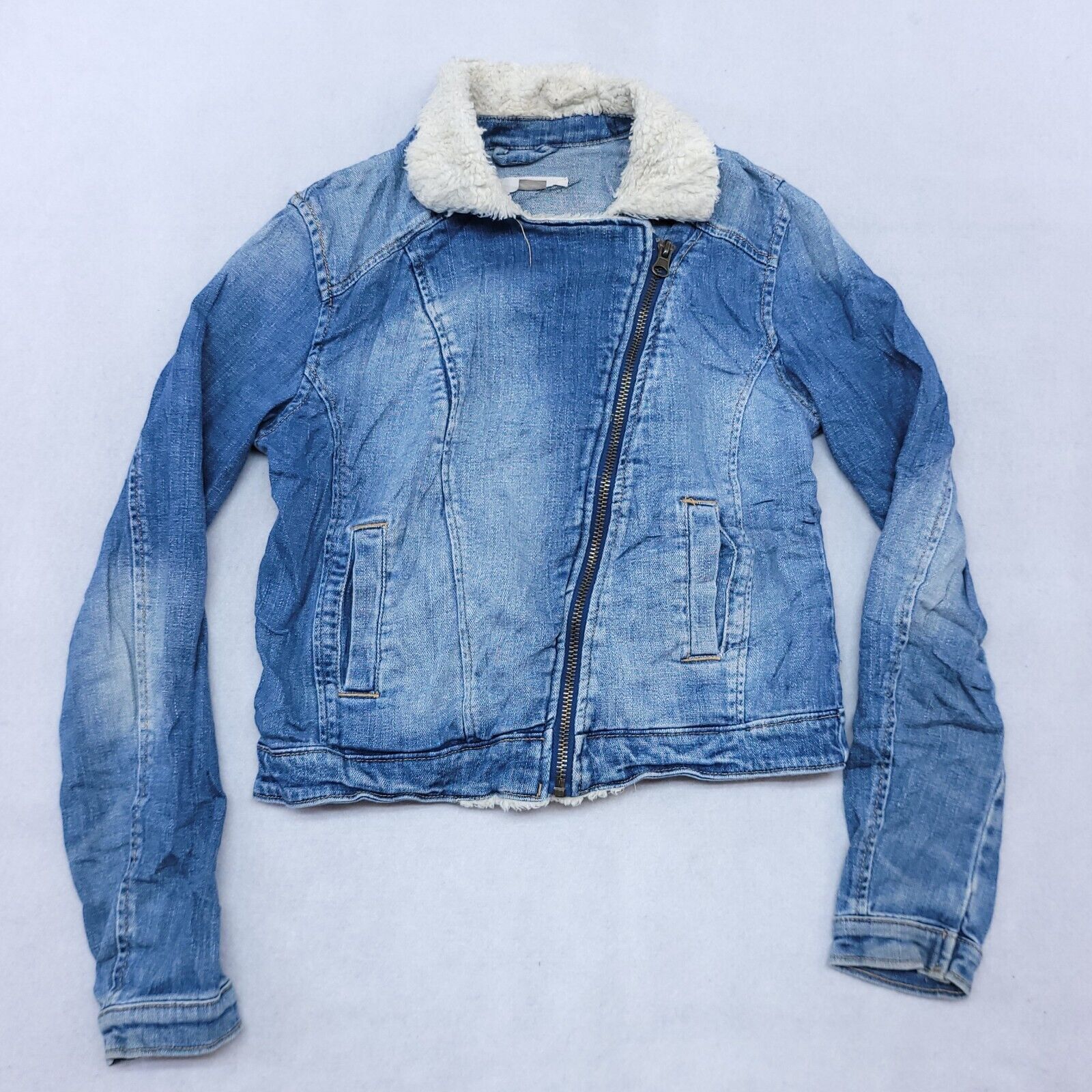 Mossimo Mossimo Casual Zip Up Denim Jean Jacket Womens Size S Blue Size S / US 4 / IT 40 - 2 Thumbnail
