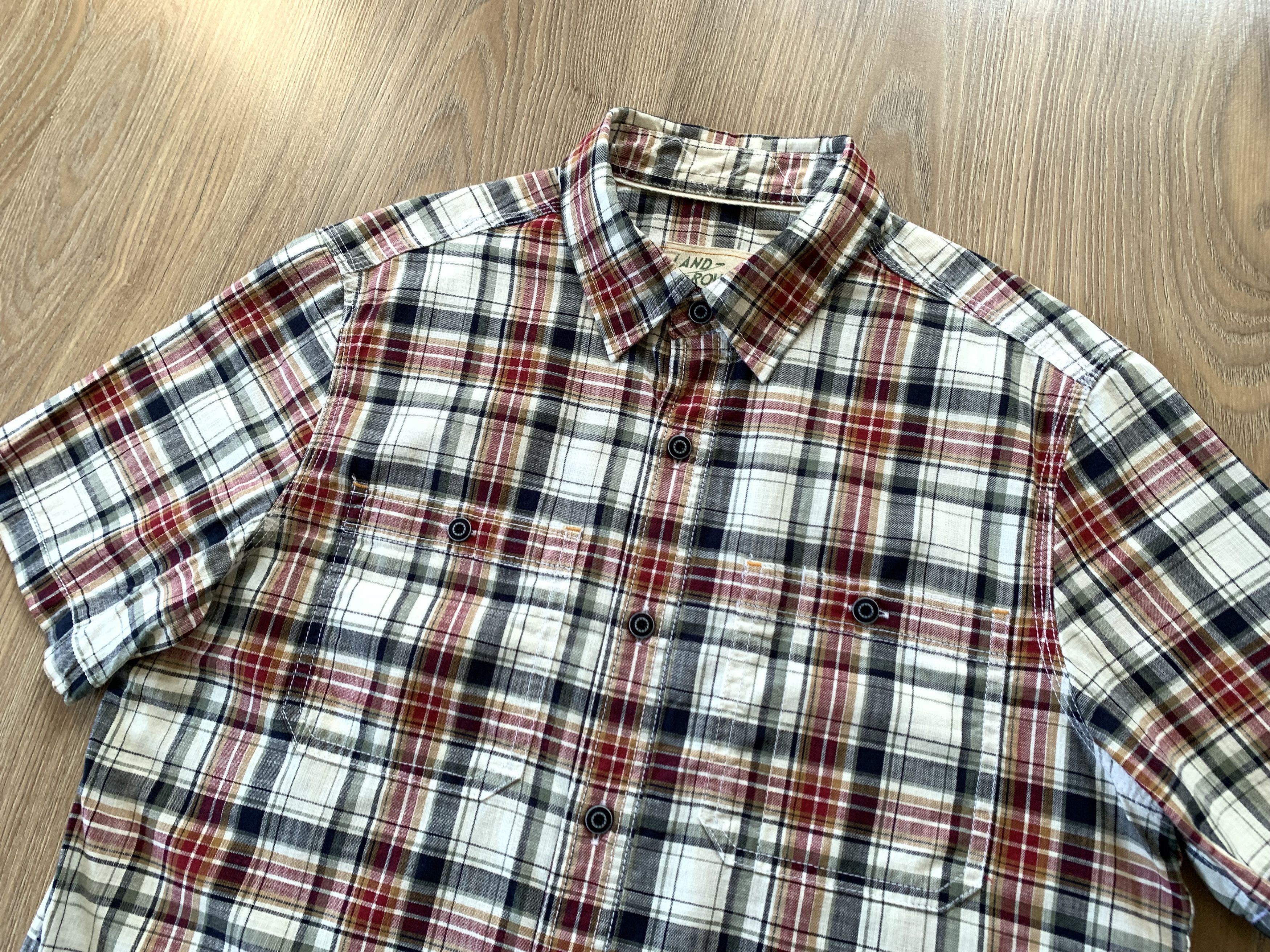 Trophy Clothing Land Rover Cotton Short Sleeve P;aid Shirt Up Size US S / EU 44-46 / 1 - 4 Thumbnail