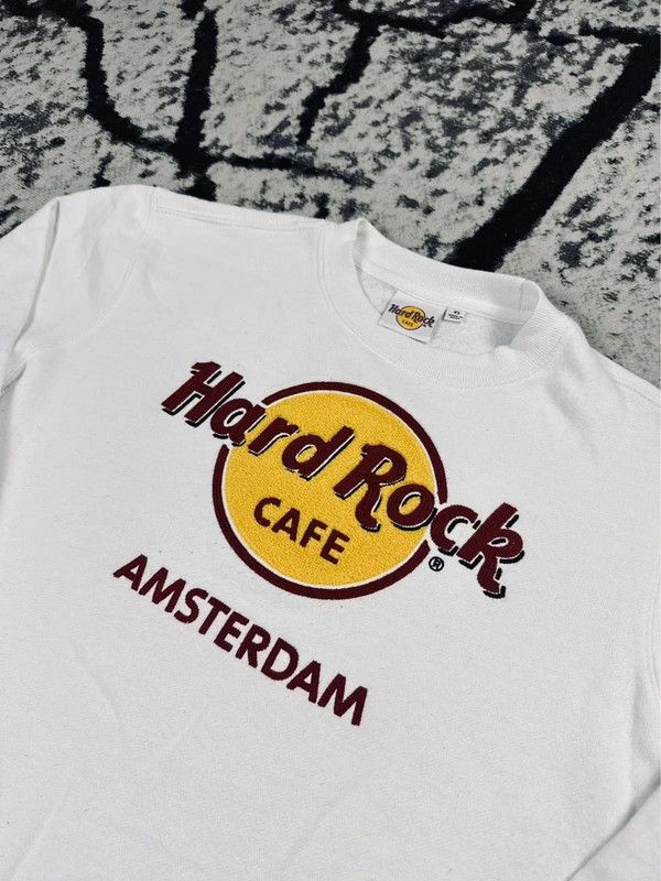 Hard Rock Cafe Hard Rock Cafe Amsterdam XS crewneck sweatshirt white logo Size XS / US 0-2 / IT 36-38 - 3 Thumbnail