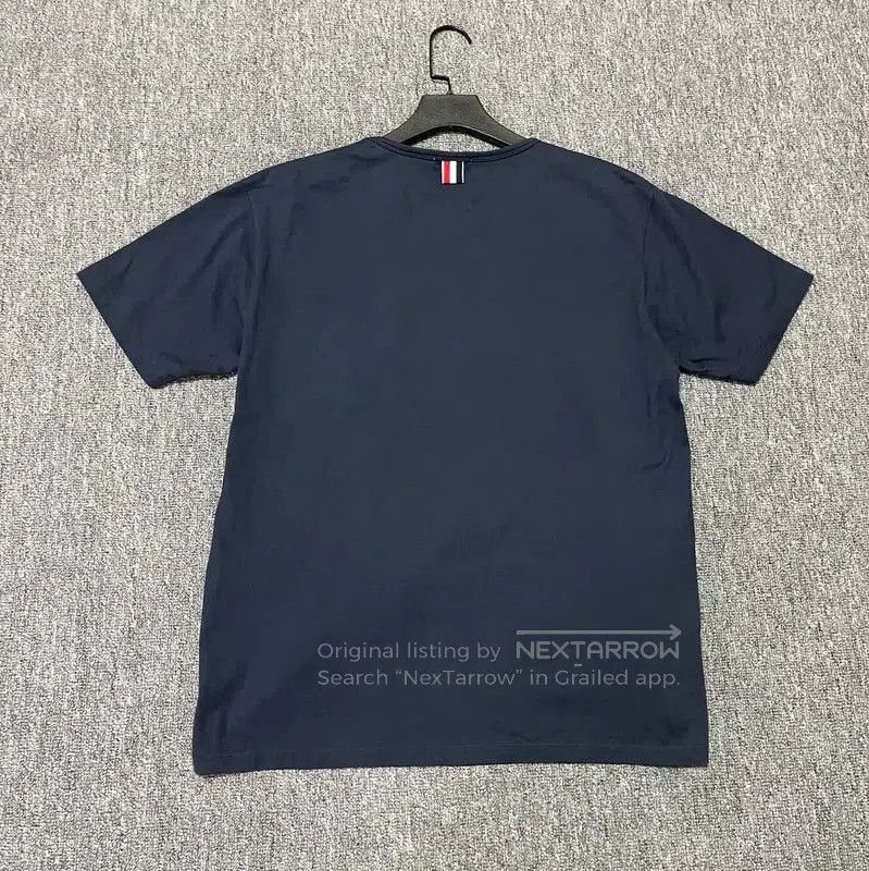 Thom Browne Thom Browne Navy Cotton Short Sleeve T-Shirt . Size US L / EU 52-54 / 3 - 2 Thumbnail