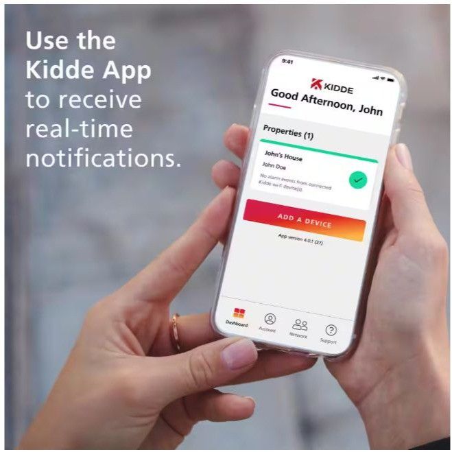 Designer Kidde Smart Wired Smoke Carbon Monoxide Detector Air Quality Size ONE SIZE - 3 Thumbnail