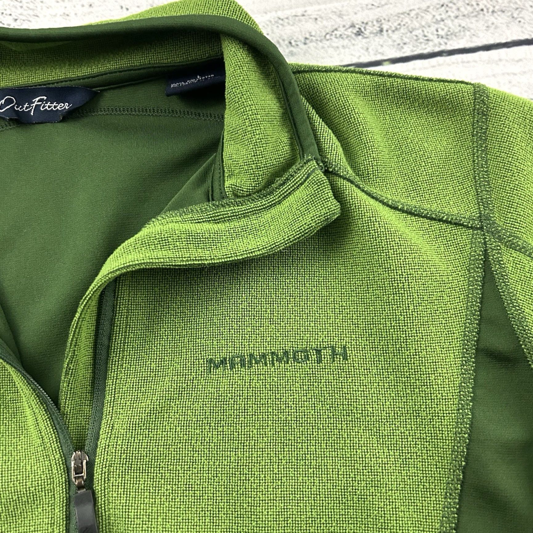 Vintage Mammoth Outfitter 1/4 Zip Pullover Jacket Women's L Green Size L / US 10 / IT 46 - 2 Thumbnail