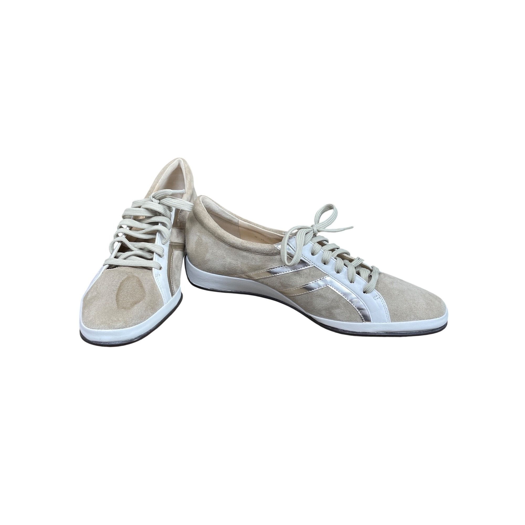 Other Amalfi by Rangoni womans beige suede low snakers Sz 9M SKU 9 Size US 9 / IT 39 - 1 Thumbnail