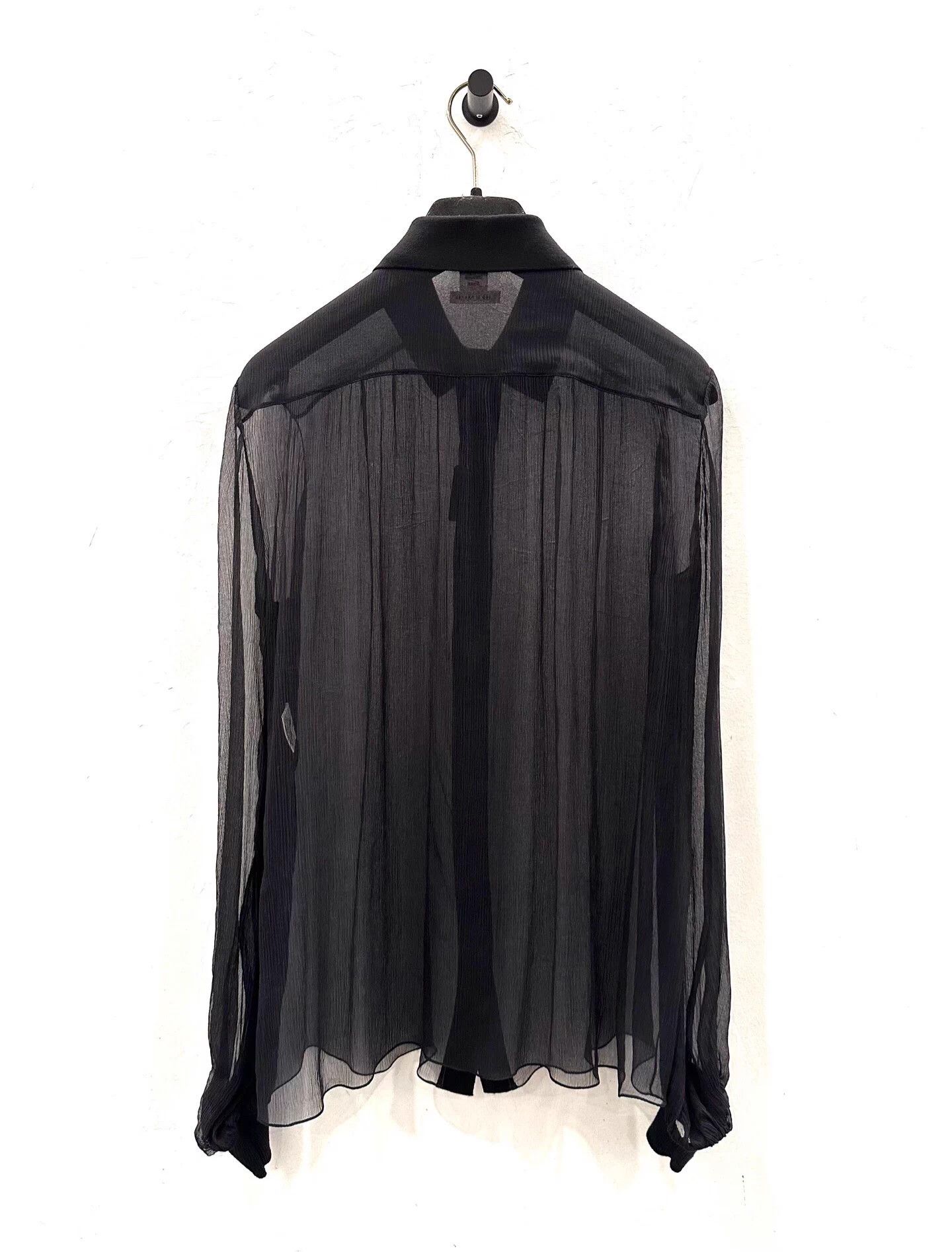 Hermes Hermes women's black silk shirt jacket 36 new Size XS / US 0-2 / IT 36-38 - 2 Thumbnail