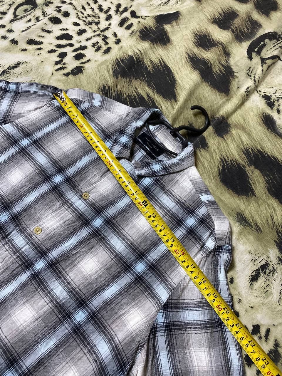 Allsaints × Vintage Allsaints Short Sleeve Plaid Button Up Size US M / EU 48-50 / 2 - 13 Thumbnail