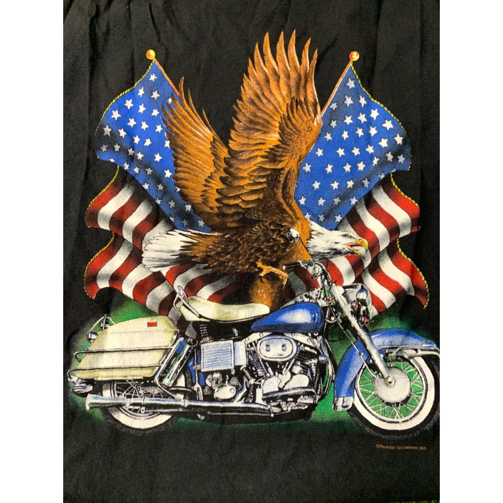 Delta Nike Shirt Mens L Delta USA Eagle Motorcycle Thunder Sportswear Band T-Shirt Black 2000s Size US L / EU 52-54 / 3 - 3 Thumbnail