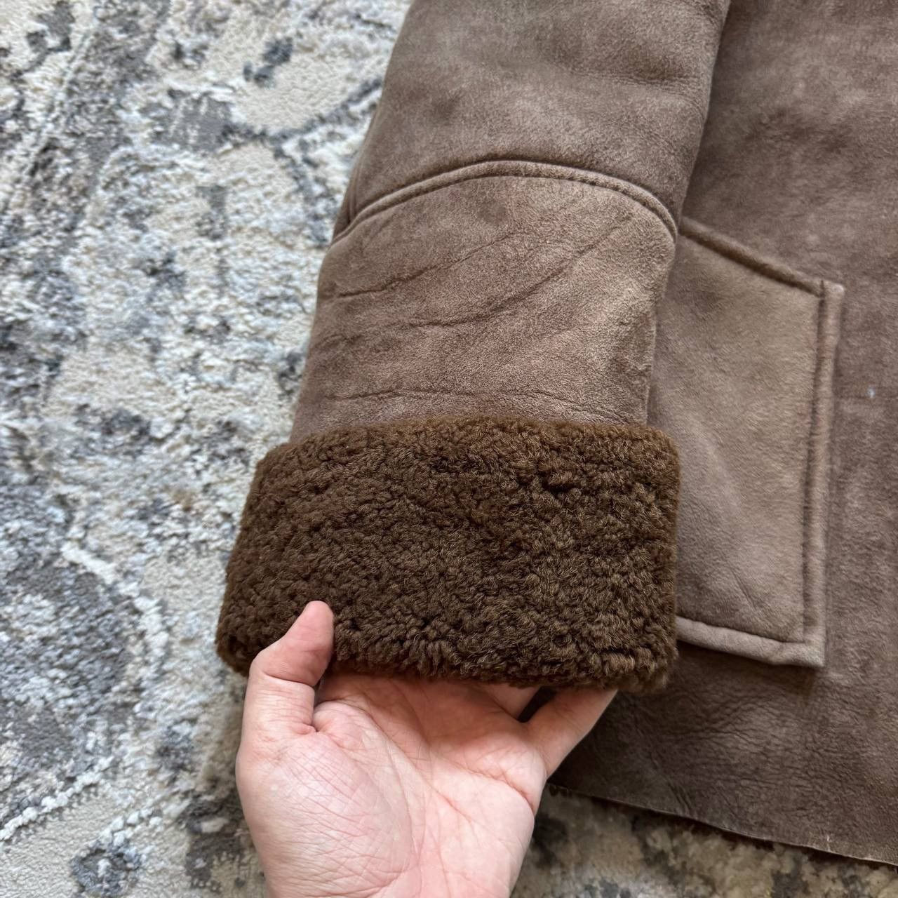 Genuine Leather Vintage Genuine Leather Shearling Sheep Skin Aviator Jacket Size US XL / EU 56 / 4 - 7 Thumbnail