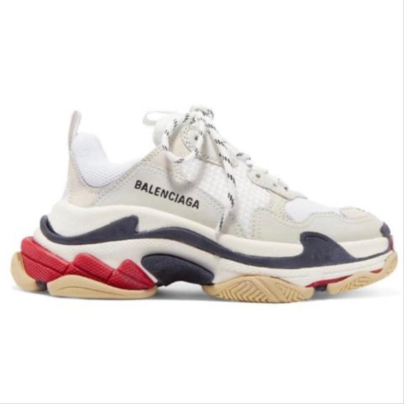 Balenciaga BALENCIAGA Triple S trainer logo embroidered sneakers Size US 9 / IT 39 - 1 Thumbnail