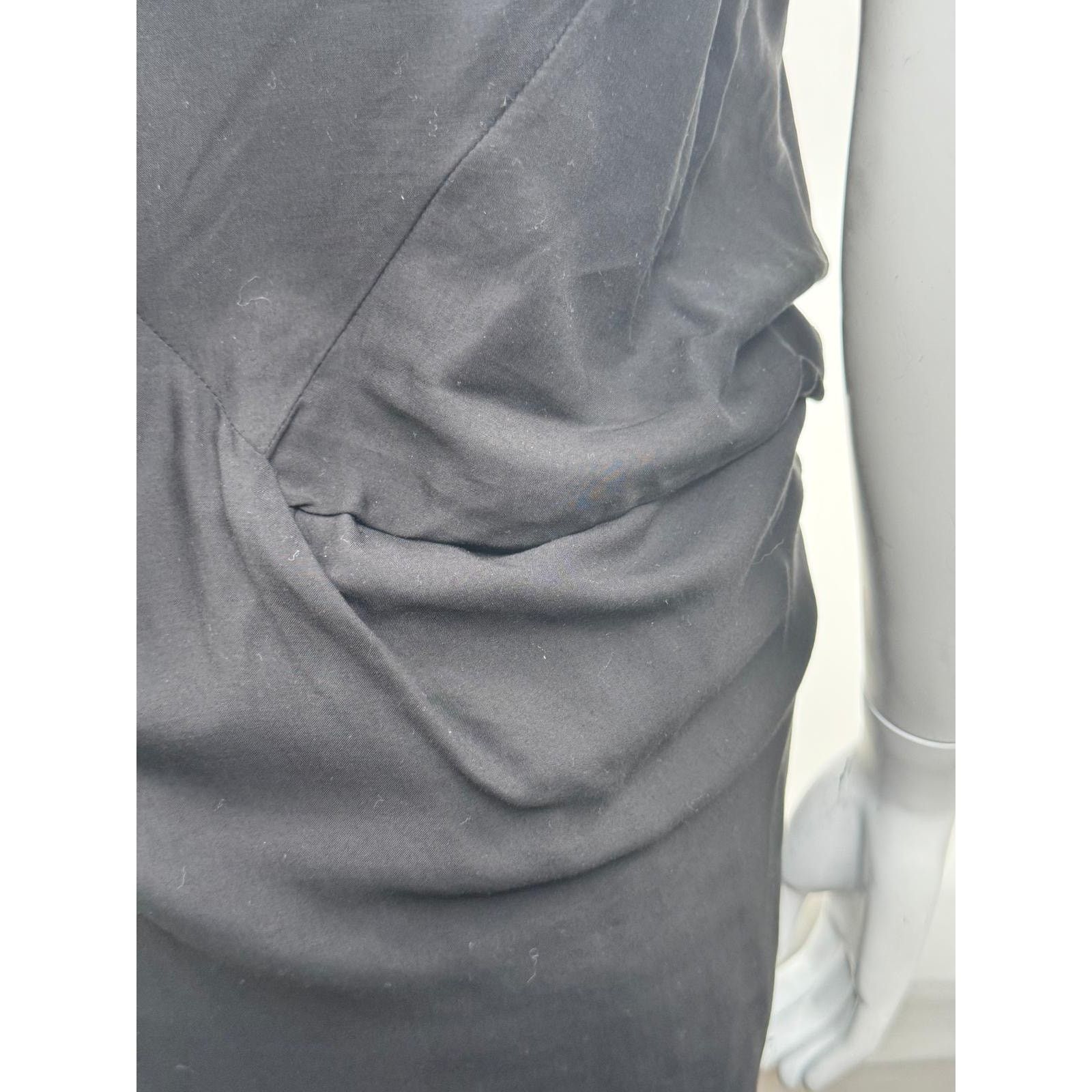 Helmut Lang Helmut Lang NWT Black Soft Drape Overlap Blouse Size L Size L / US 10 / IT 46 - 4 Thumbnail