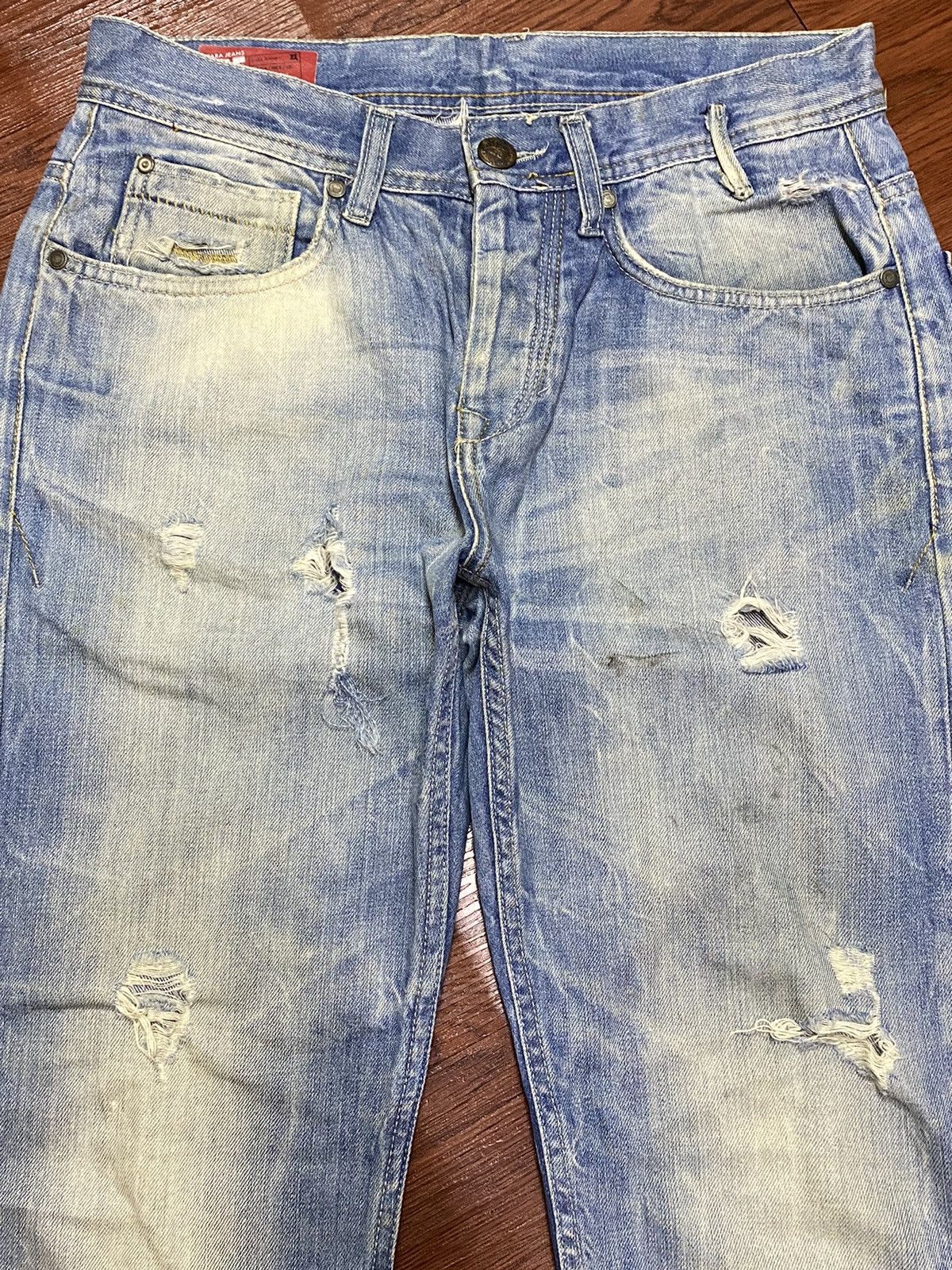 Rhude × Zara Vintage Zara Jeans 1975 Faded Distressed Size US 31 - 3 Thumbnail