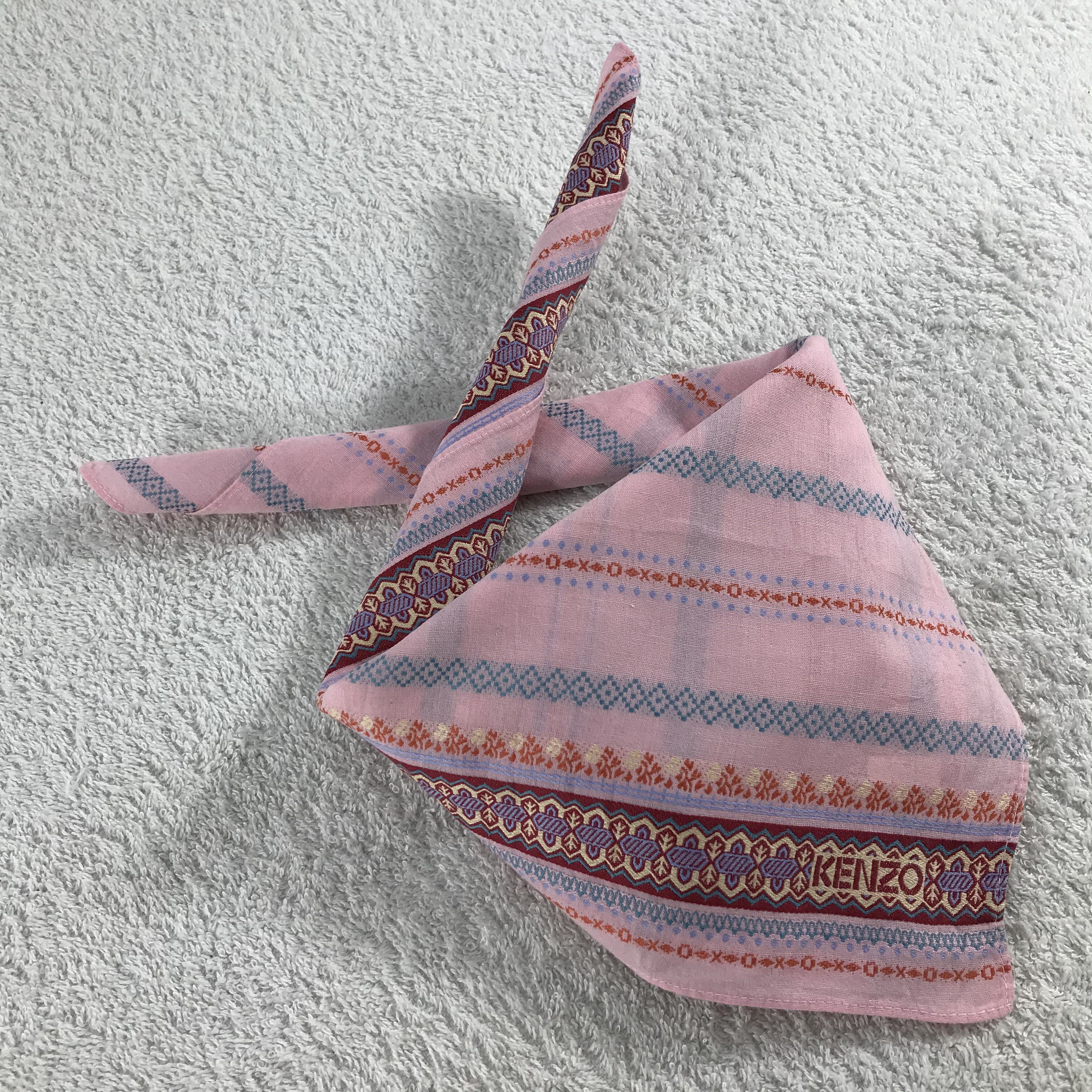 Kenzo × Vintage Kenzo Bandana / Handkerchief / Neckerchief - S318 Size ONE SIZE - 4 Thumbnail